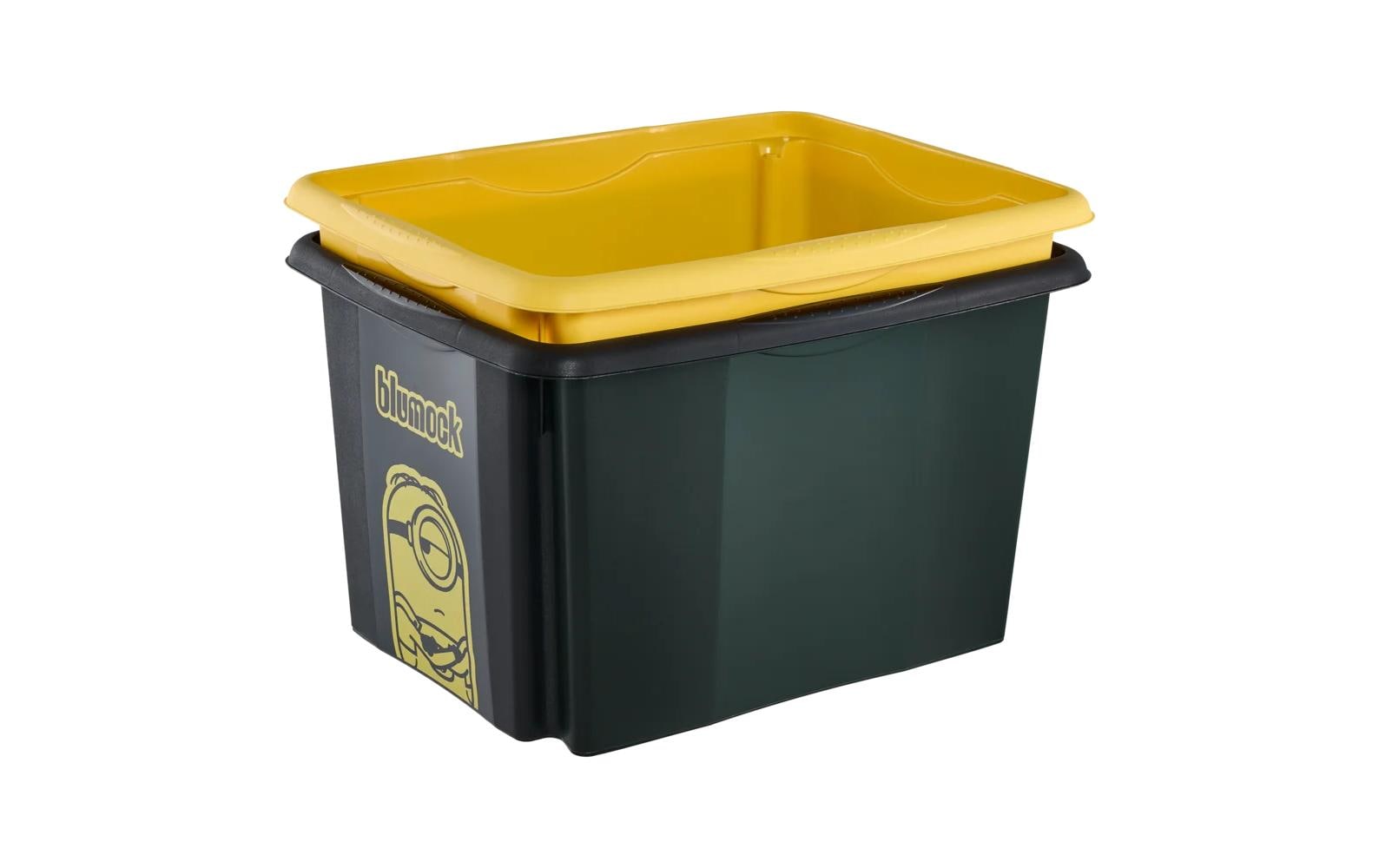 keeeper Aufbewahrungsbox 30 l (mit Deckel) – Polypropylen – Schwarz – 350 × 270 × 450 mm