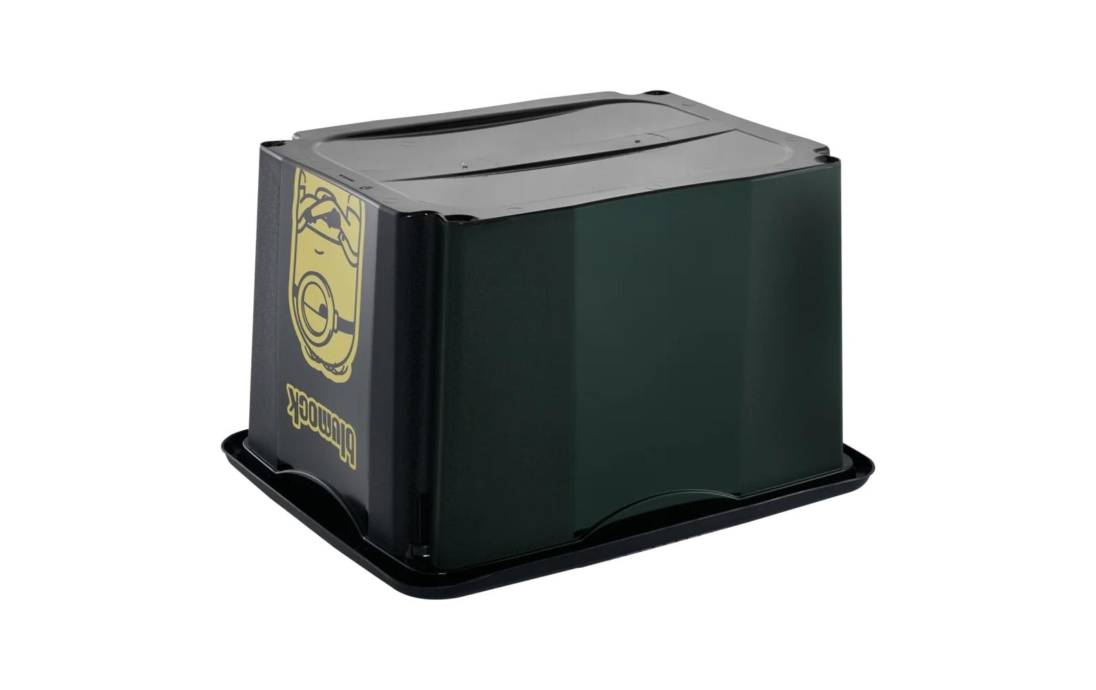 keeeper Aufbewahrungsbox 30 l (mit Deckel) – Polypropylen – Schwarz – 350 × 270 × 450 mm