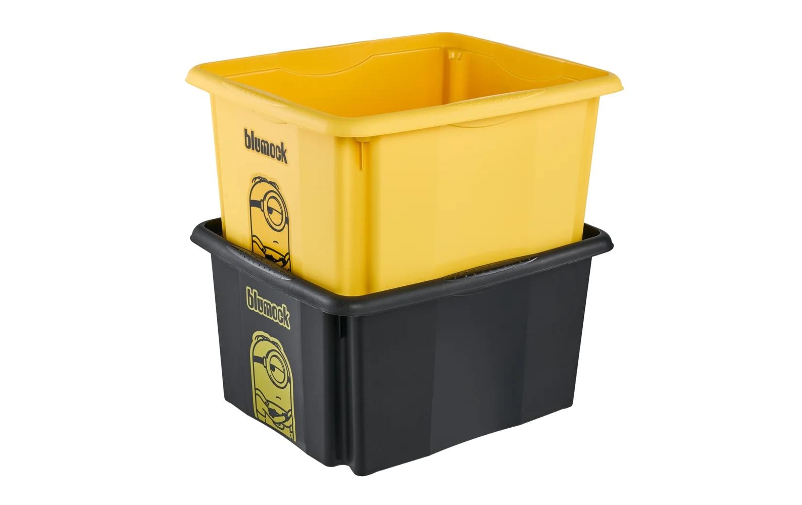 keeeper Aufbewahrungsbox 24 l (mit Deckel) – Polypropylen – Schwarz – 355 × 225 × 425 mm