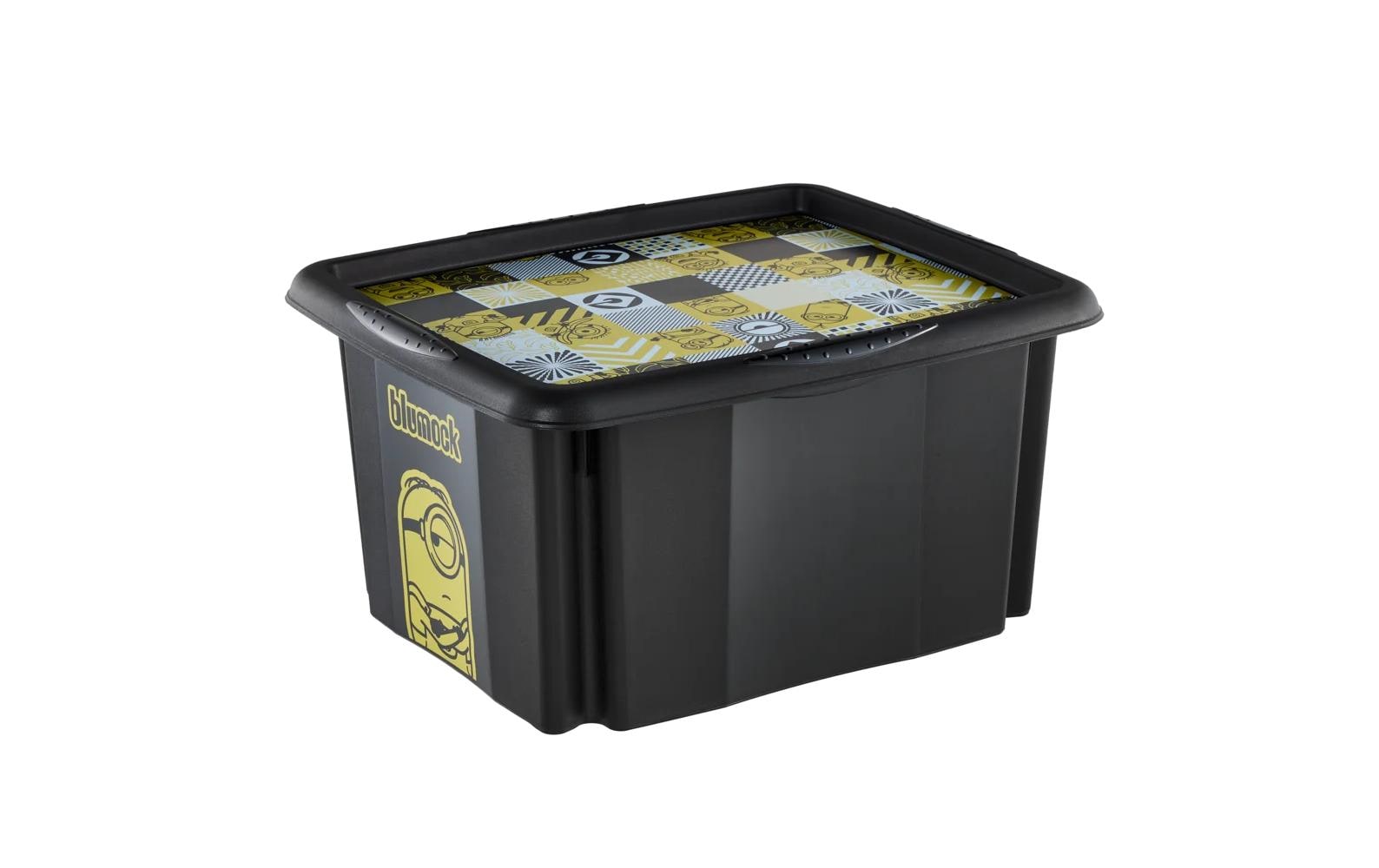 keeeper Aufbewahrungsbox 24 l (mit Deckel) – Polypropylen – Schwarz – 355 × 225 × 425 mm