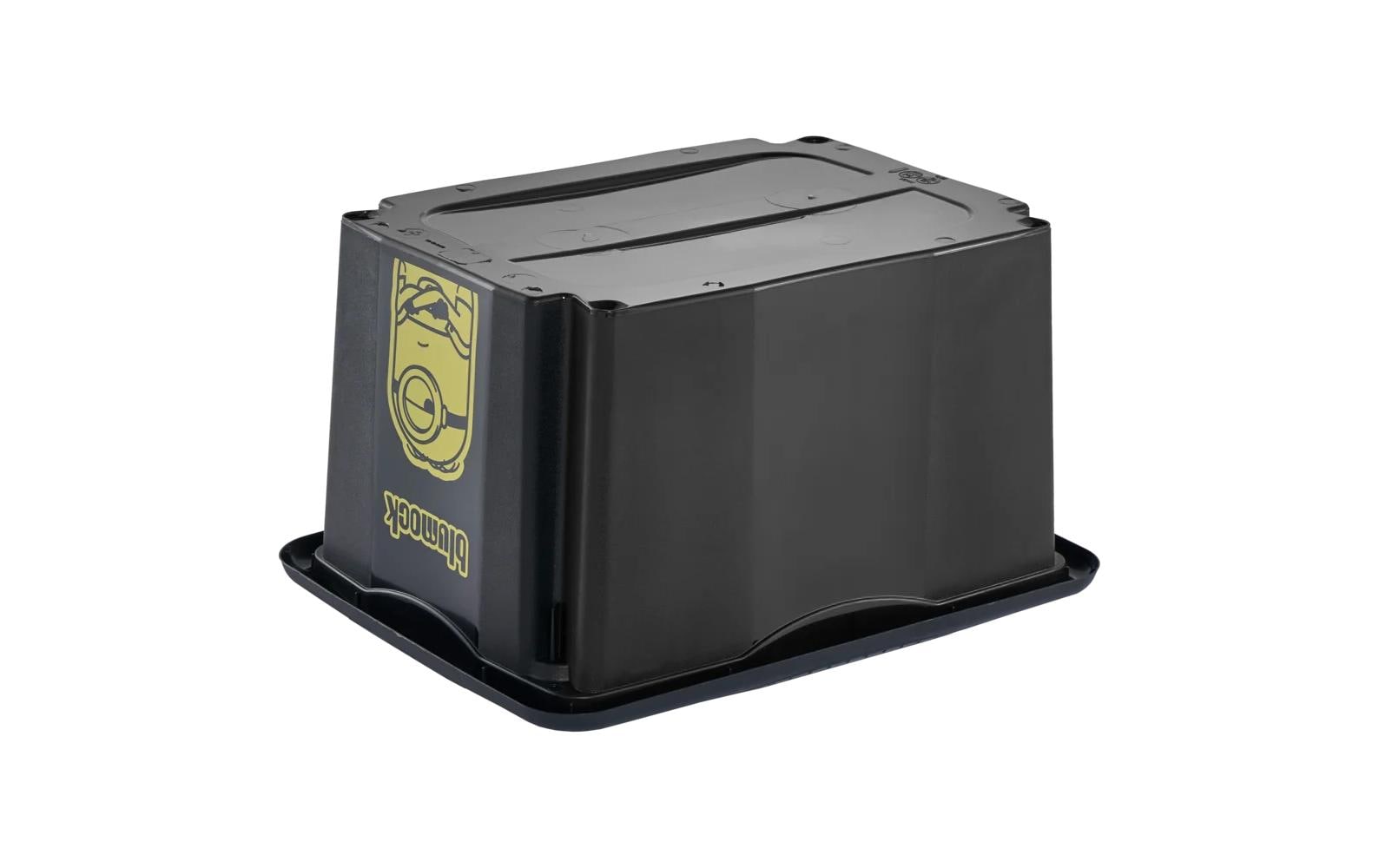 keeeper Aufbewahrungsbox 15 l (mit Deckel) – Polypropylen – Schwarz – 380 × 205 × 295 mm
