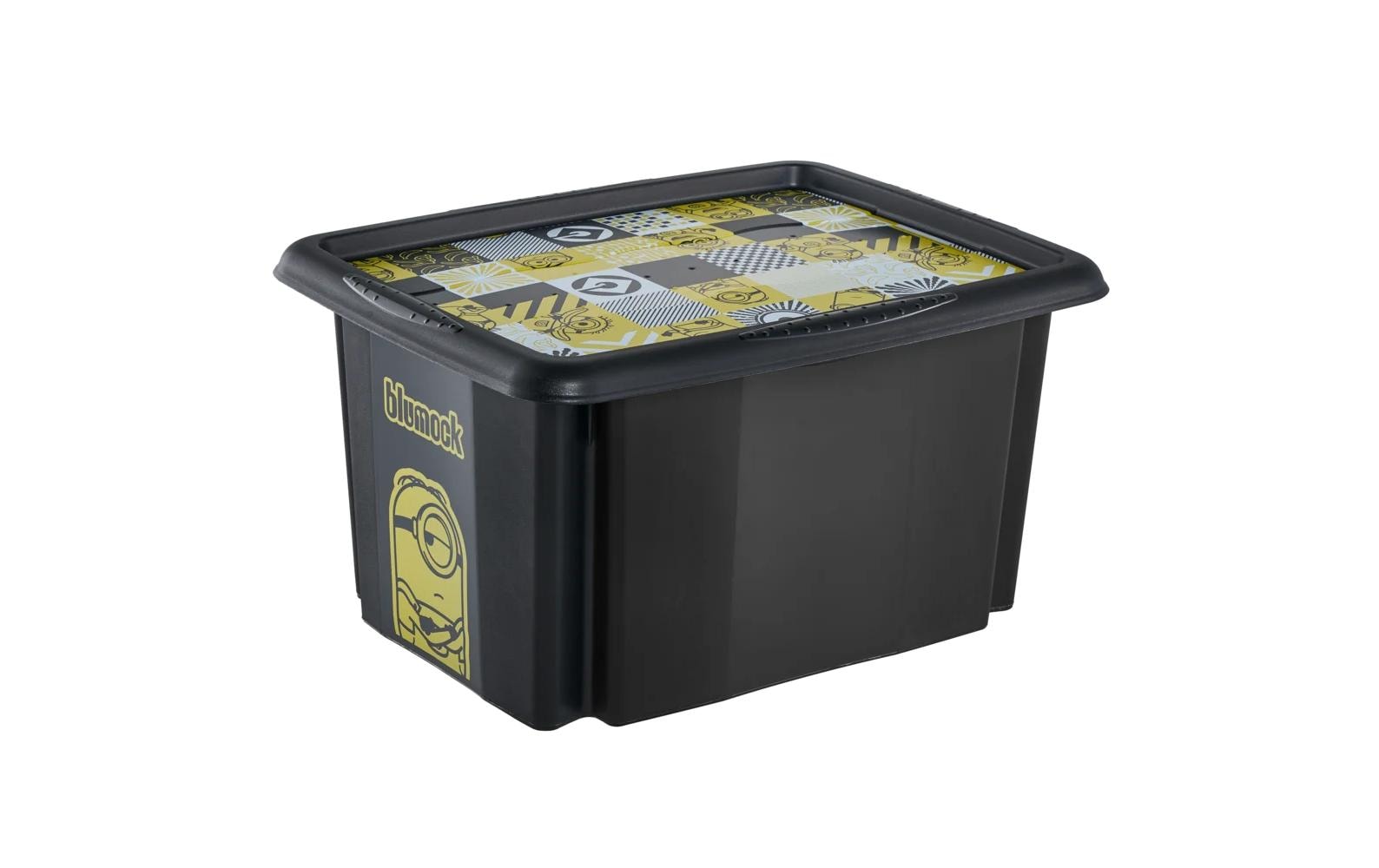 keeeper Aufbewahrungsbox 15 l (mit Deckel) – Polypropylen – Schwarz – 380 × 205 × 295 mm