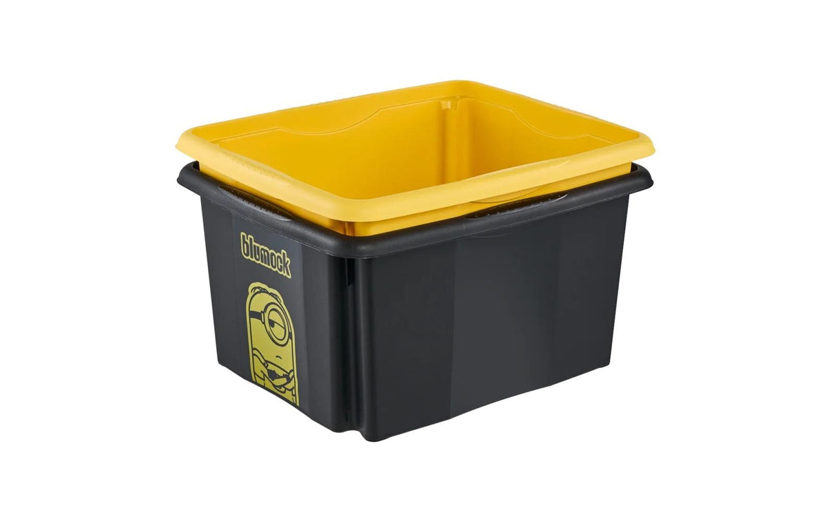 keeeper Aufbewahrungsbox 24 l (mit Deckel) – Polypropylen – Schwarz – 355 × 225 × 425 mm