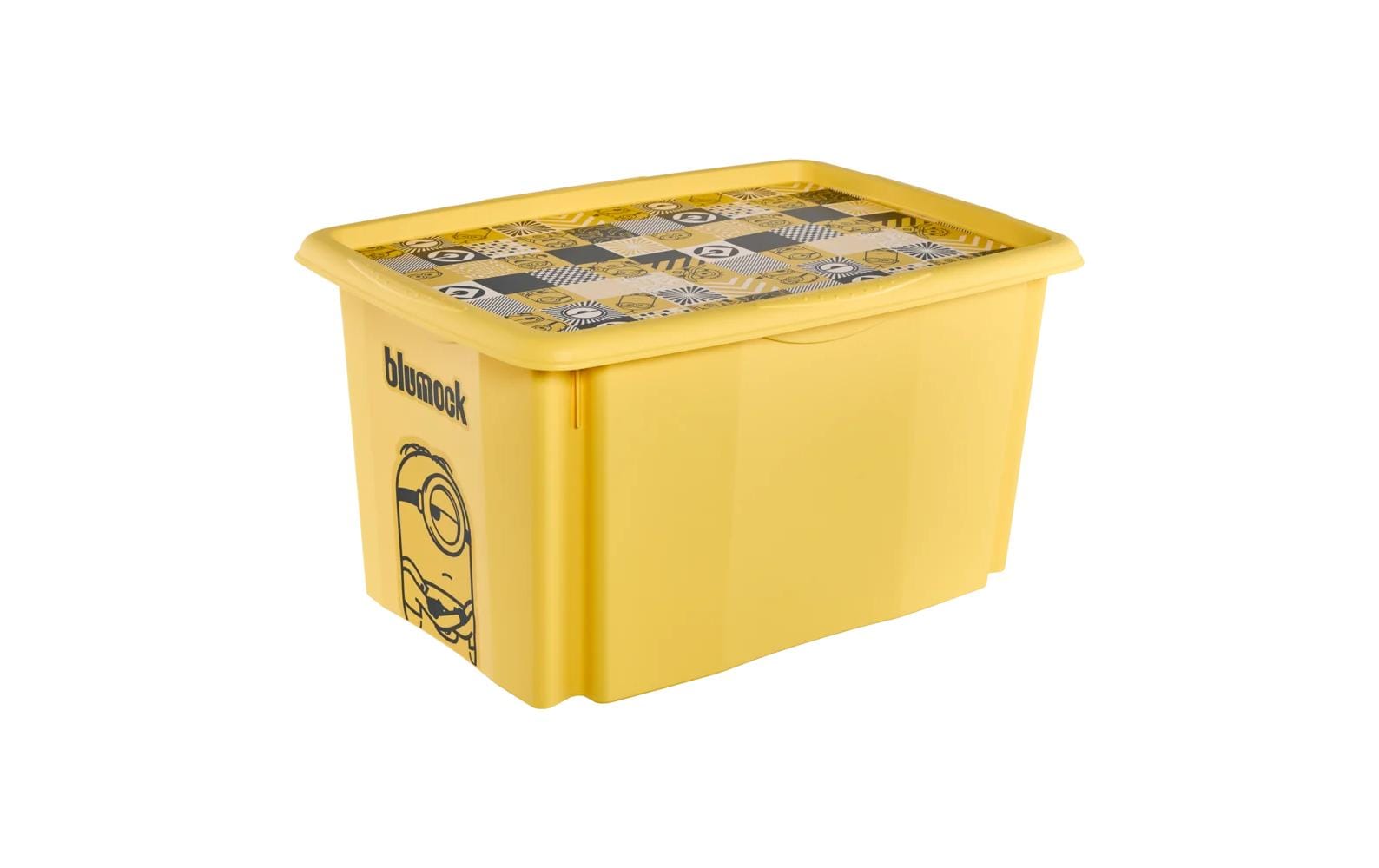 keeeper Aufbewahrungsbox 45 l (mit Deckel) – Polypropylen – Gelb – BPA-frei – 400 × 300 × 555 mm