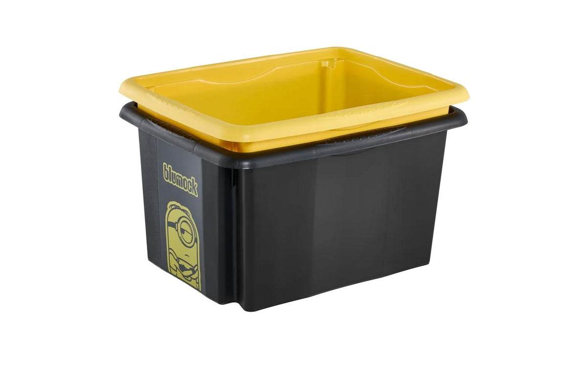 keeeper Aufbewahrungsbox 15 l (mit Deckel) – Polypropylen – Schwarz – 380 × 205 × 295 mm