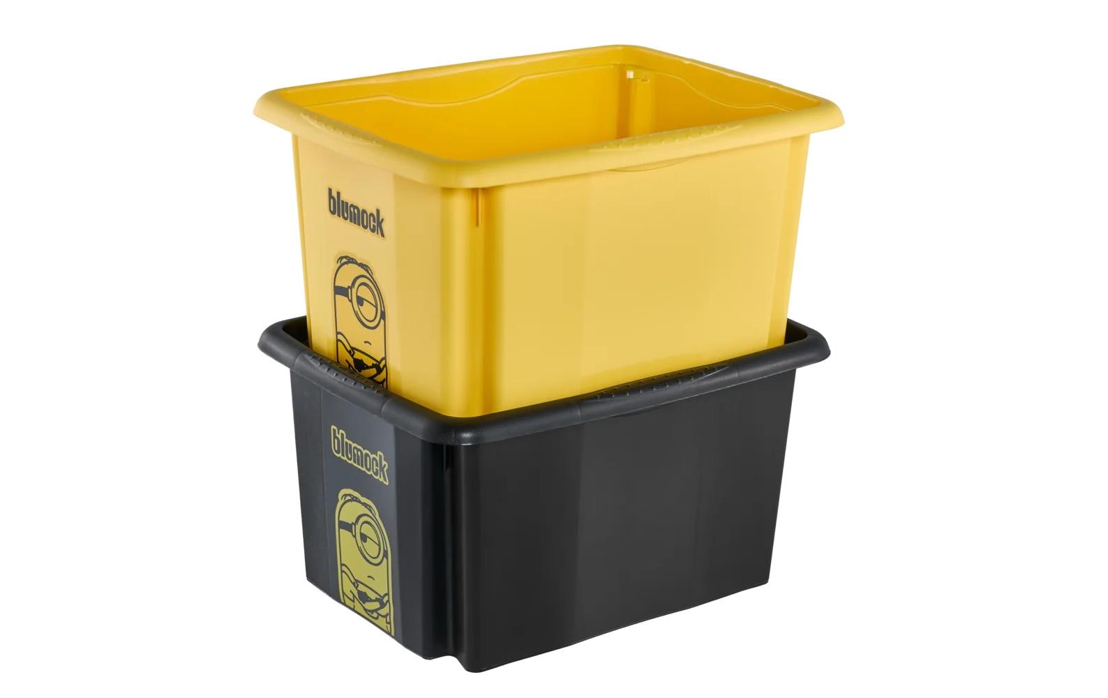 keeeper Aufbewahrungsbox 15 l (mit Deckel) – Polypropylen – Schwarz – 380 × 205 × 295 mm