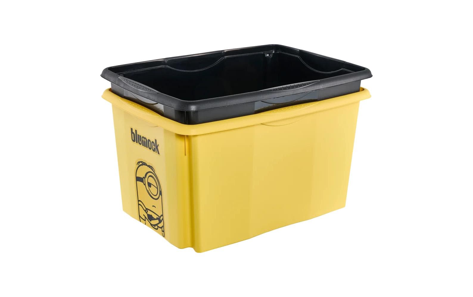 keeeper Aufbewahrungsbox 45 l (mit Deckel) – Polypropylen – Gelb – BPA-frei – 400 × 300 × 555 mm