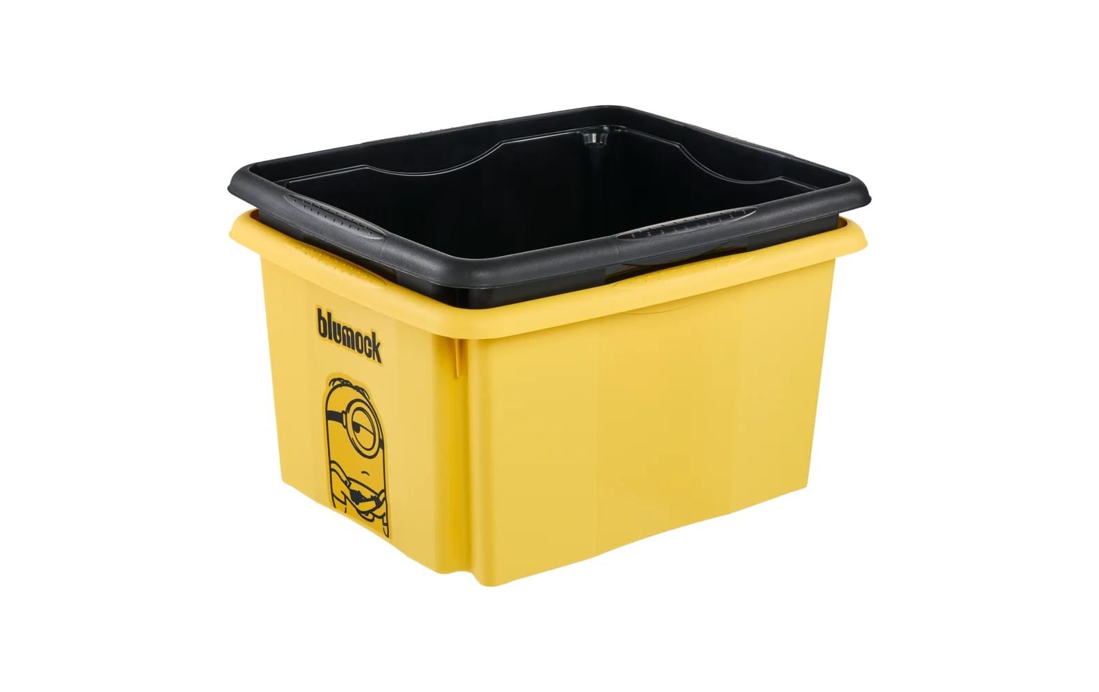 keeeper Aufbewahrungsbox 24 l (mit Deckel) – Kunststoff (Polypropylen) – Gelb – 355 × 225 × 425 mm