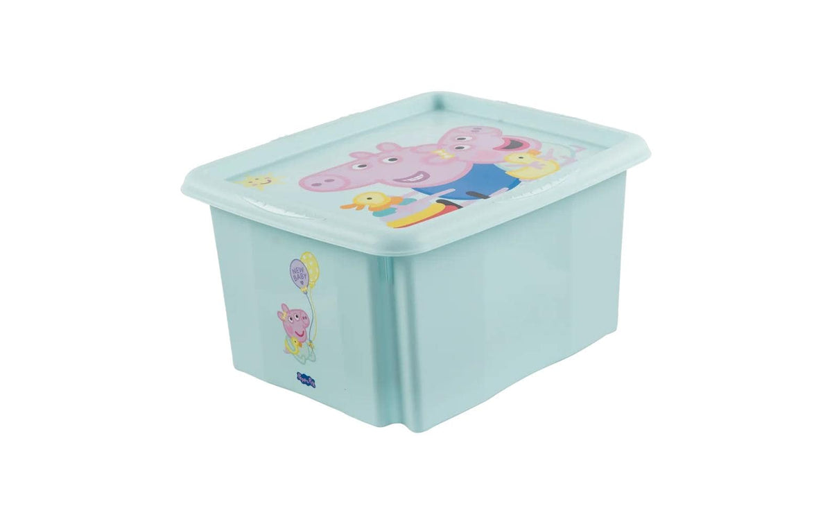keeeper Aufbewahrungsbox 24 l (mit Deckel, stapelbar) – Kunststoff – türkis – 355 × 225 × 425 mm