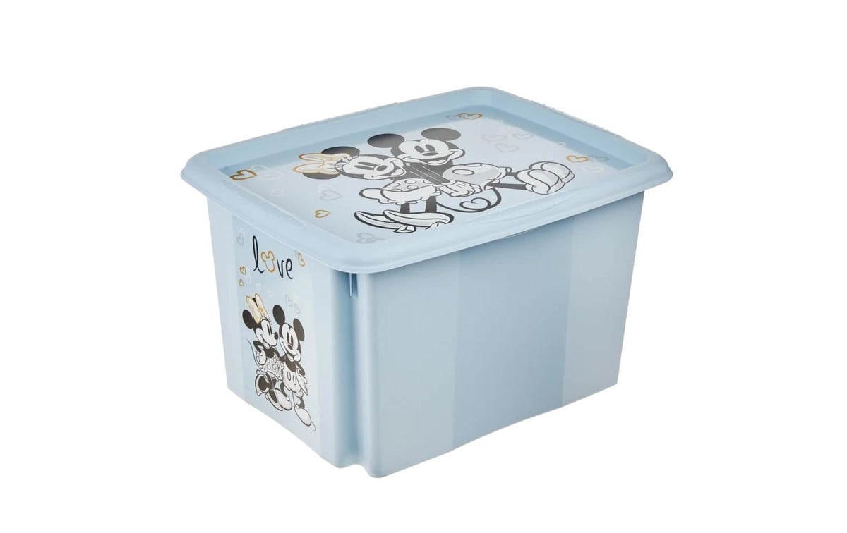 keeeper Aufbewahrungsbox 30 l (mit Deckel) – Polypropylen – Blau