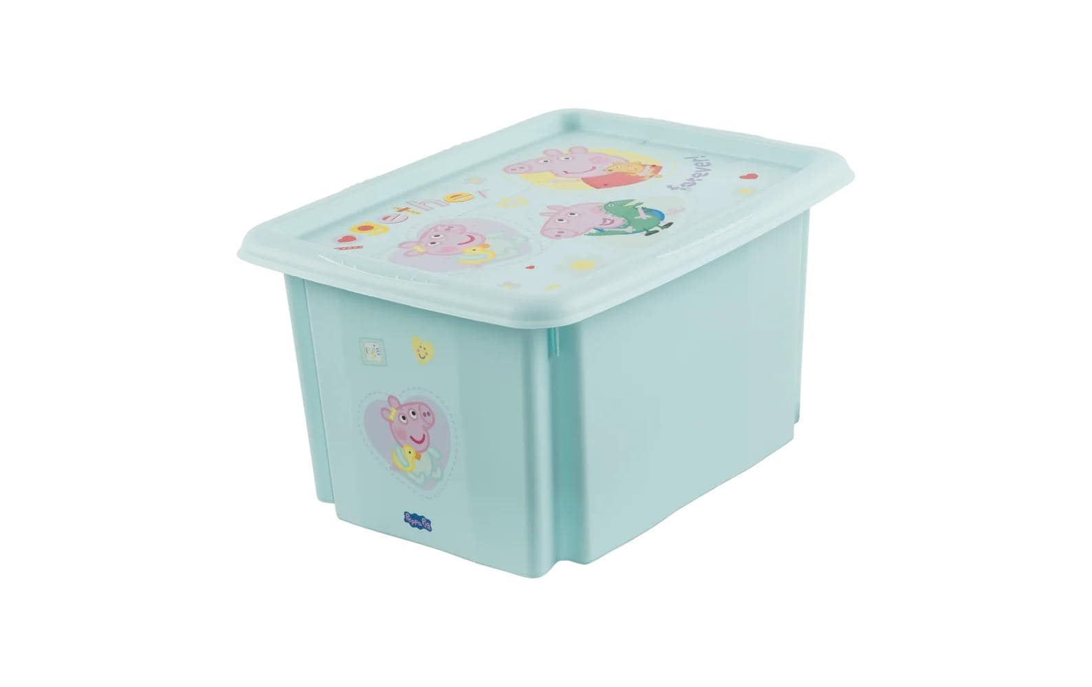 keeeper Aufbewahrungsbox 15 l (mit Deckel) – Polypropylen – Türkis – stapelbar – 380 × 205 × 295 mm