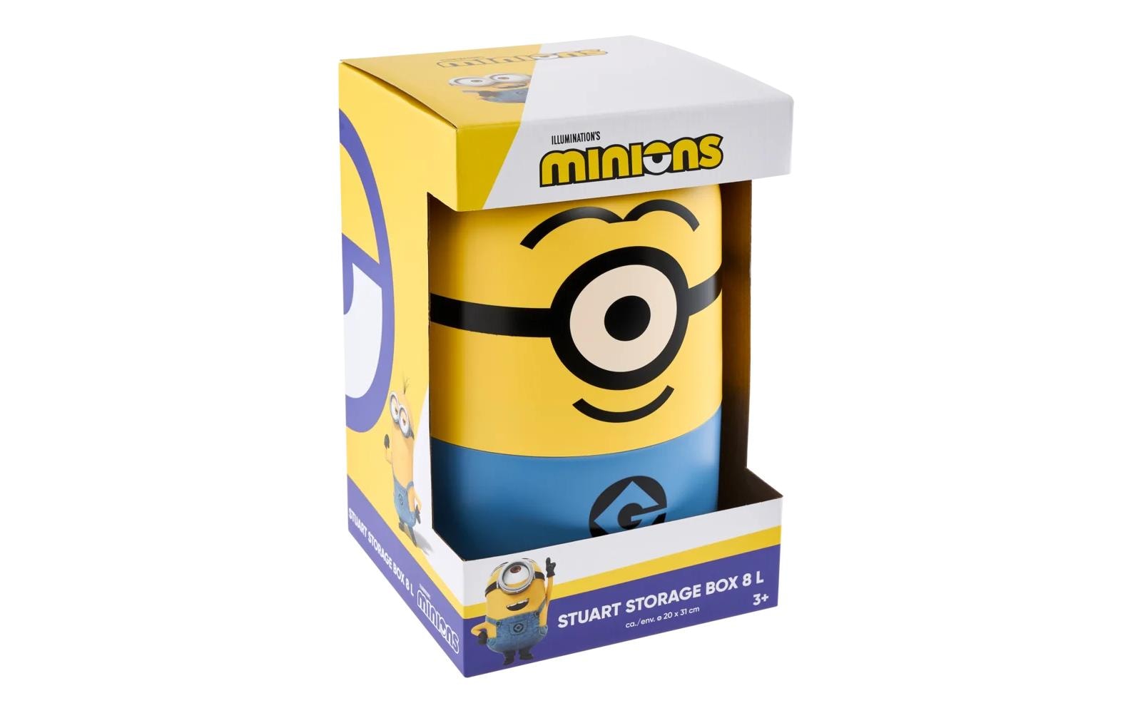 keeeper Stuart Minions Aufbewahrungsbox 8 l – Polypropylen (PP) – Gelb – 200 × 315 × 200 mm