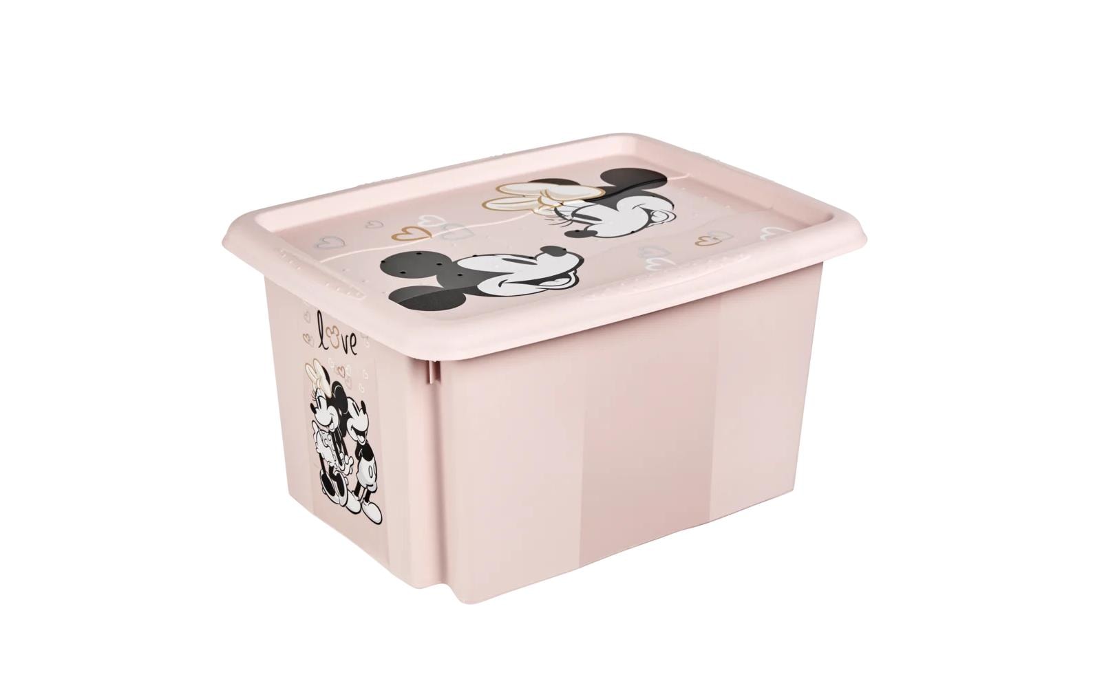 keeeper Aufbewahrungsbox 15 l (mit Deckel) – Polypropylen – Rosa – 295 × 205 × 380 mm