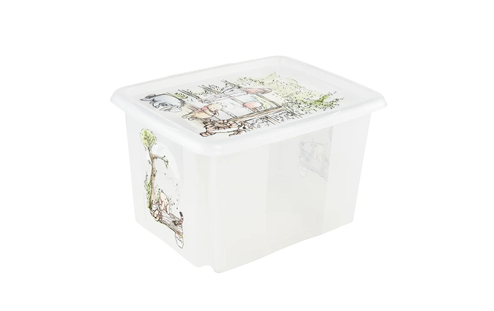 keeeper Karolina Winnie Aufbewahrungsbox 30 l (mit Deckel) – Polypropylen – Transparent – 350 × 270 × 450 mm