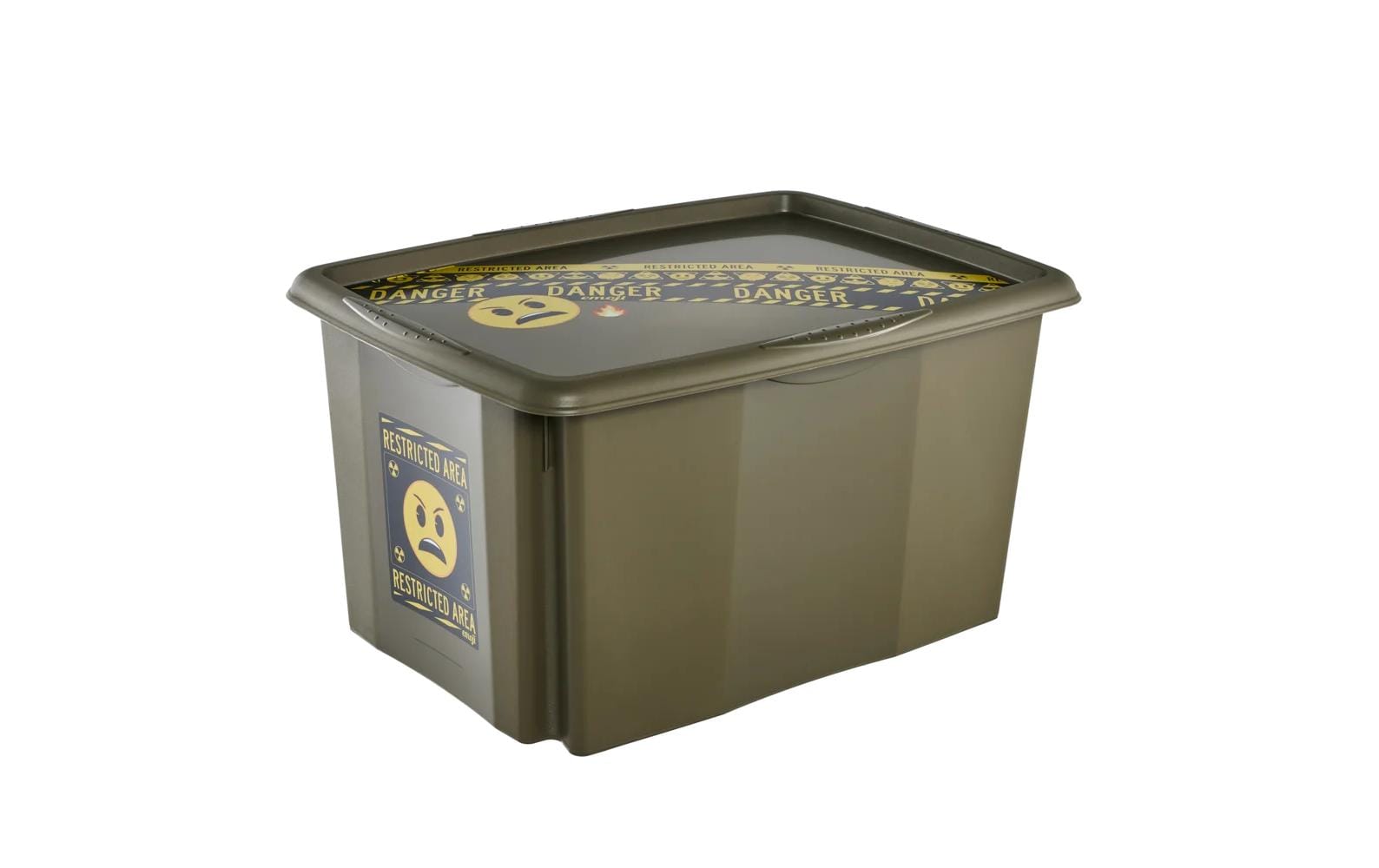 keeeper Aufbewahrungsbox 45 l (mit Deckel) – Polypropylen – Grün – 400 × 300 × 555 mm