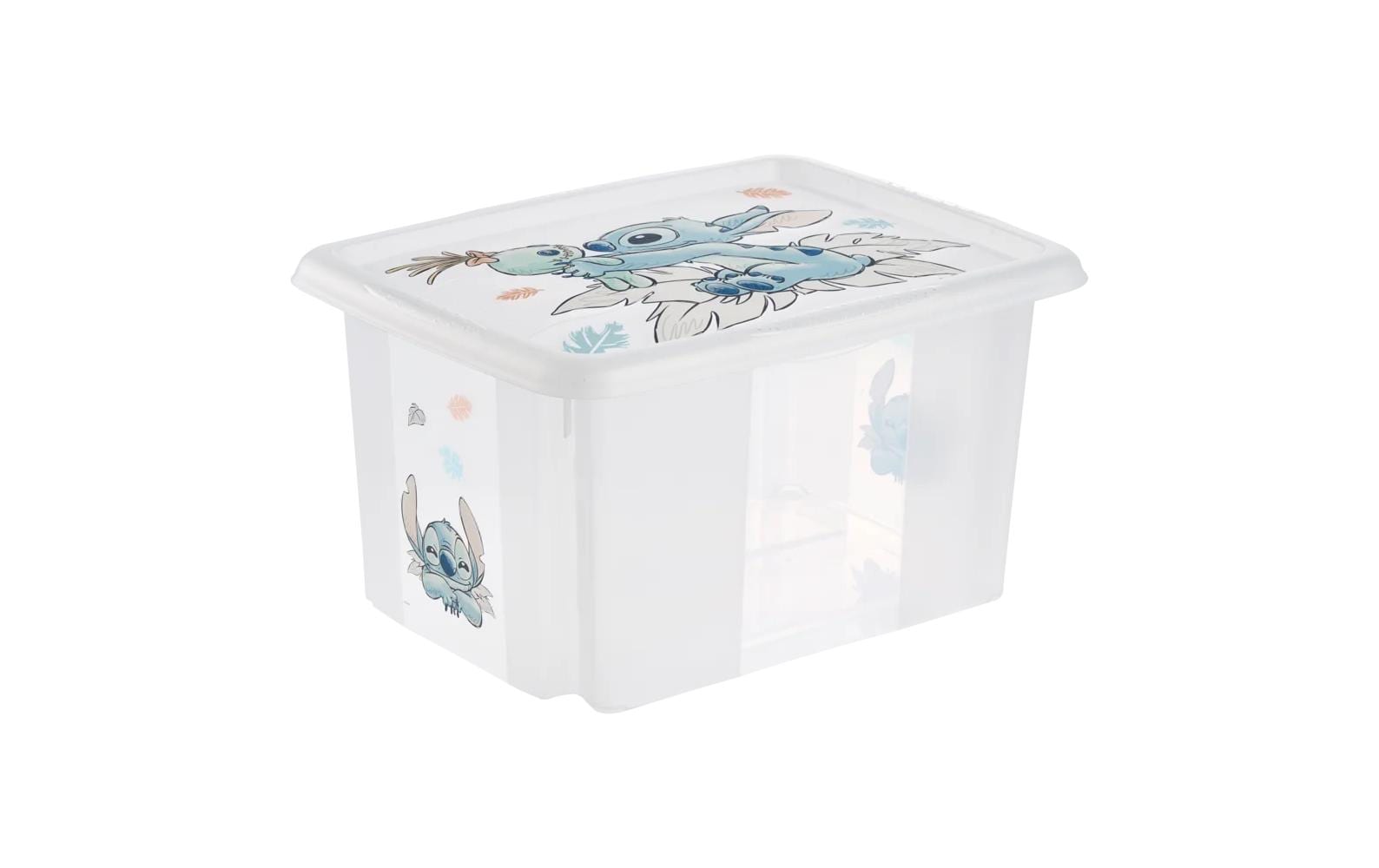 keeeper Karolina Stitch Aufbewahrungsbox 15 l (mit Deckel) – Polypropylen – Weiss – 380 × 205 × 295 mm