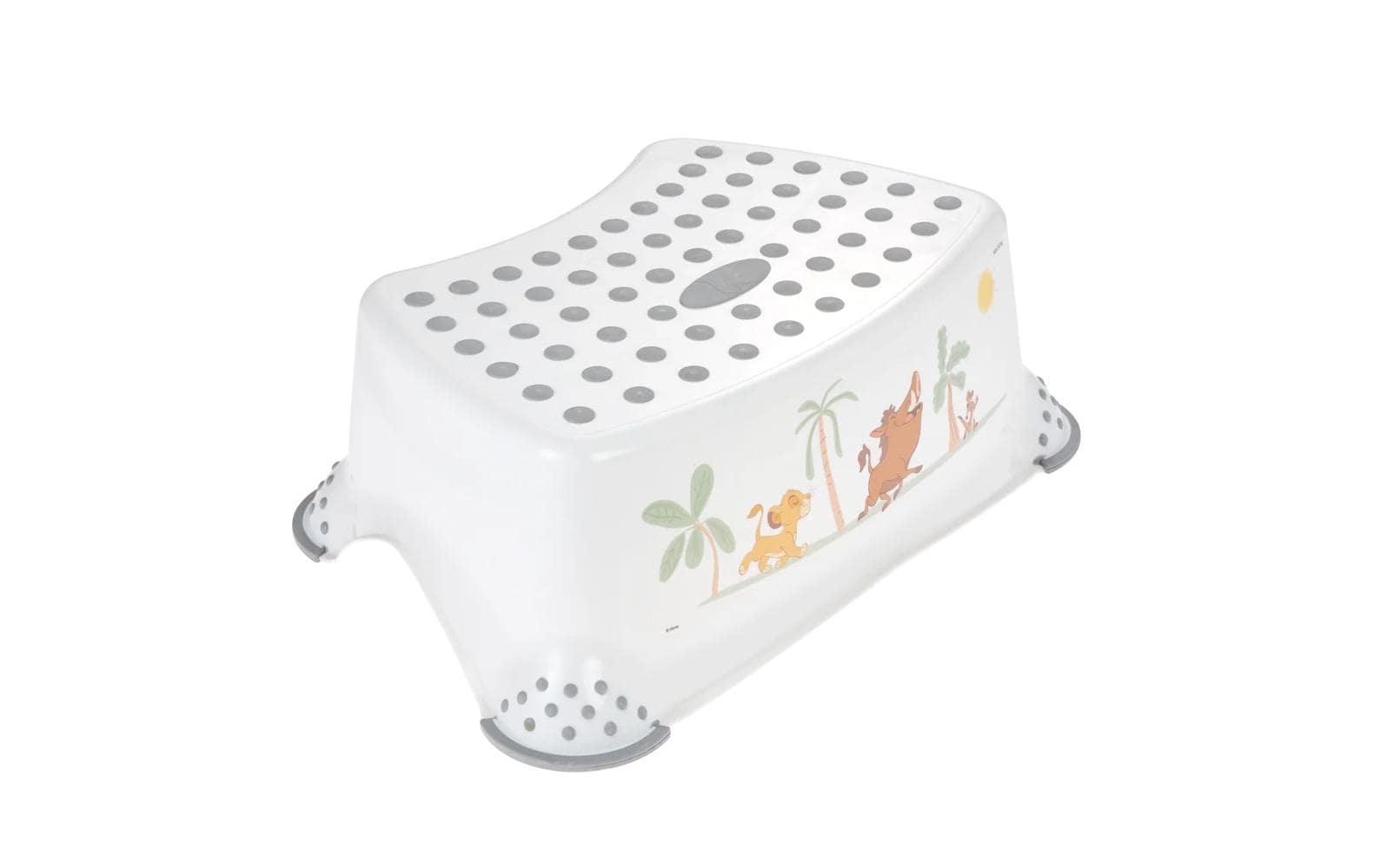 keeeper Schemel Tomek – 40,5 × 28,5 × 14 cm, gummiert, Polypropylen/TPE, weiss, BPA-frei, belastbar 80 kg