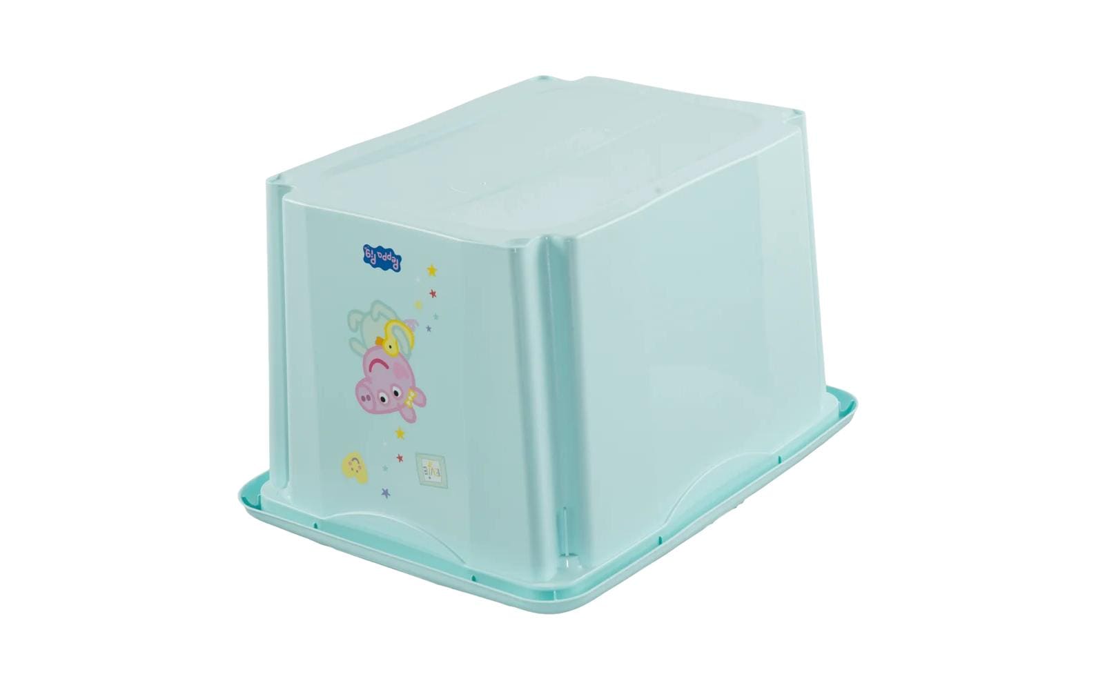 keeeper Aufbewahrungsbox 30 l (mit Deckel) – Polypropylen – Türkis – 350 × 270 × 450 mm