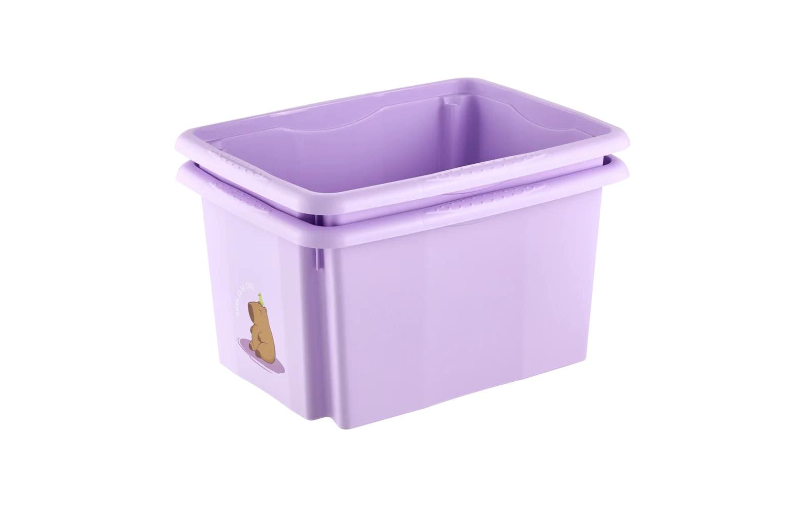 keeeper Aufbewahrungsbox 15 l (mit Deckel) – Polypropylen – Violett – 380 × 205 × 295 mm