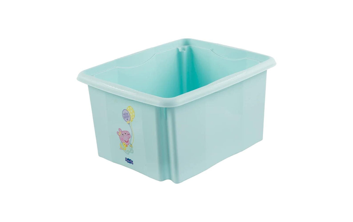 keeeper Aufbewahrungsbox 24 l (mit Deckel, stapelbar) – Kunststoff – türkis – 355 × 225 × 425 mm