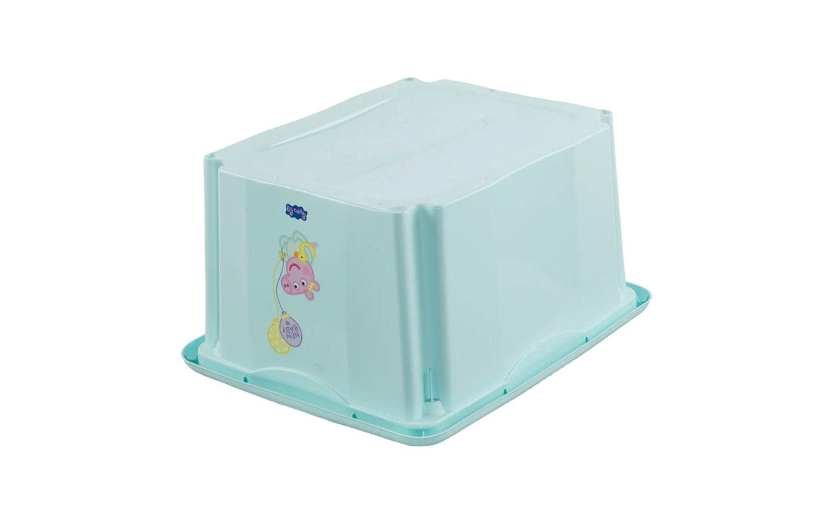 keeeper Aufbewahrungsbox 24 l (mit Deckel, stapelbar) – Kunststoff – türkis – 355 × 225 × 425 mm