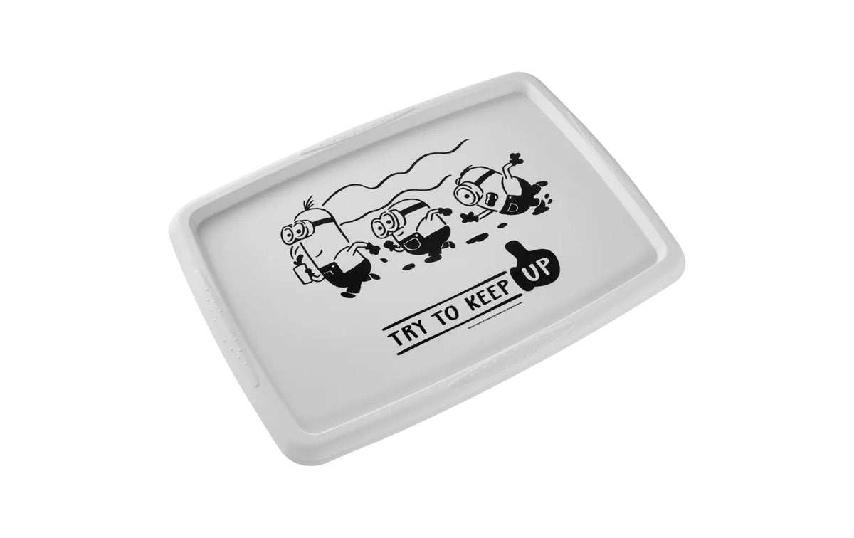 keeeper Karolina Minions Bello Aufbewahrungsbox 45 l (mit Deckel) – Polypropylen – Weiss – 400 × 300 × 555 mm