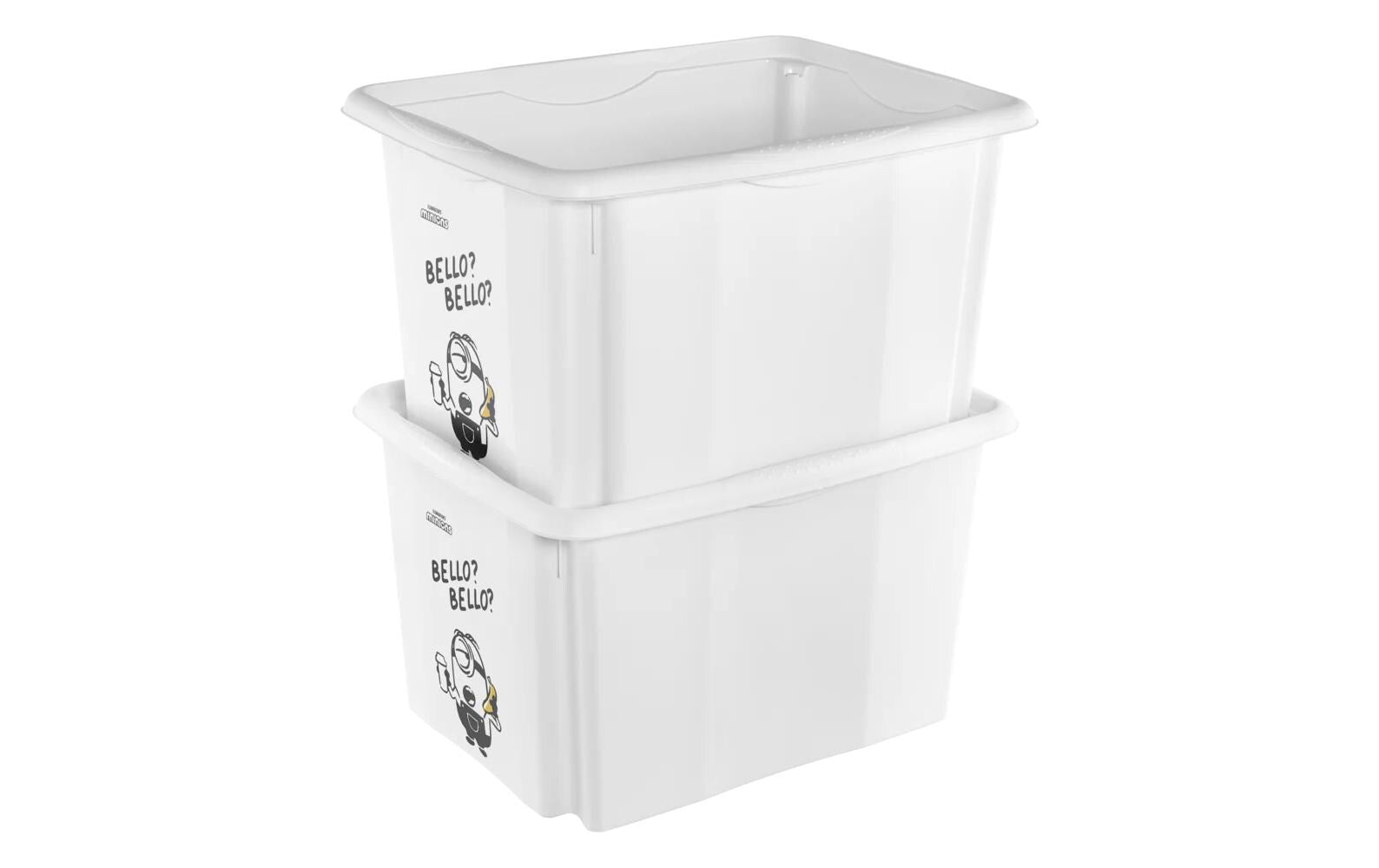 keeeper Aufbewahrungsbox 30 l (mit Deckel) – Polypropylen – Weiss – 350 × 270 × 450 mm