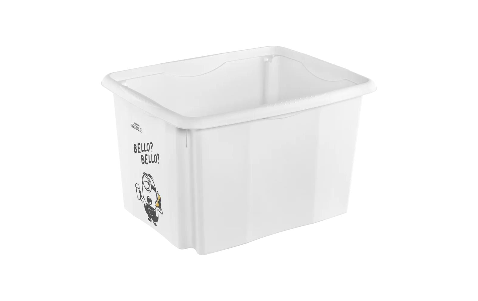 keeeper Aufbewahrungsbox 30 l (mit Deckel) – Polypropylen – Weiss – 350 × 270 × 450 mm