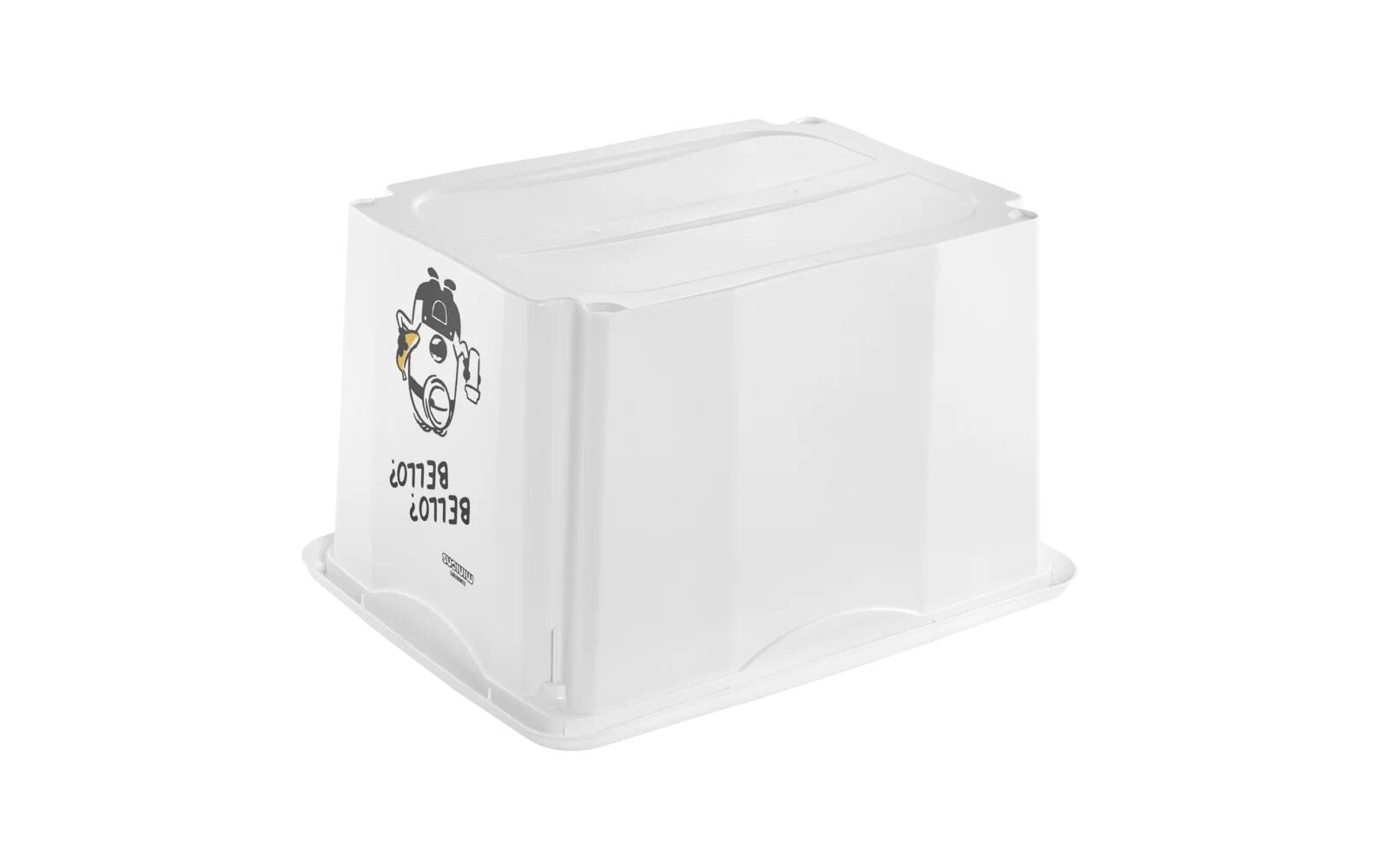 keeeper Aufbewahrungsbox 30 l (mit Deckel) – Polypropylen – Weiss – 350 × 270 × 450 mm