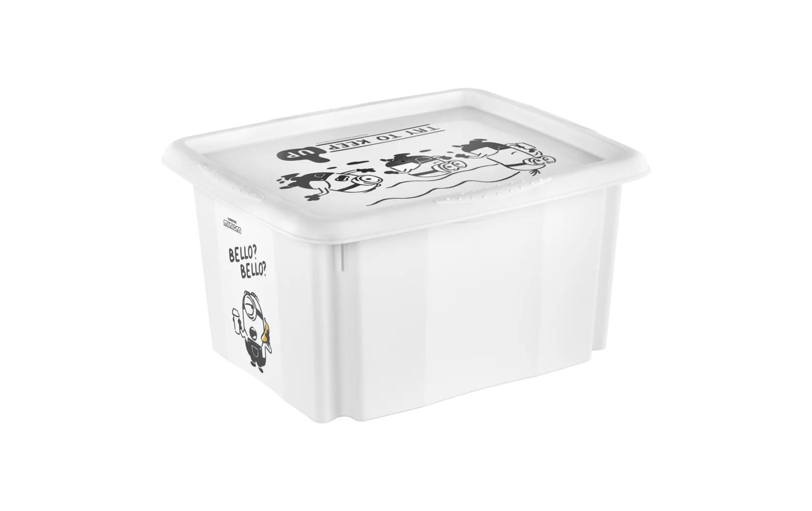 keeeper Aufbewahrungsbox 24 l (mit Deckel) – Polypropylen – Weiss – 355 × 225 × 425 mm