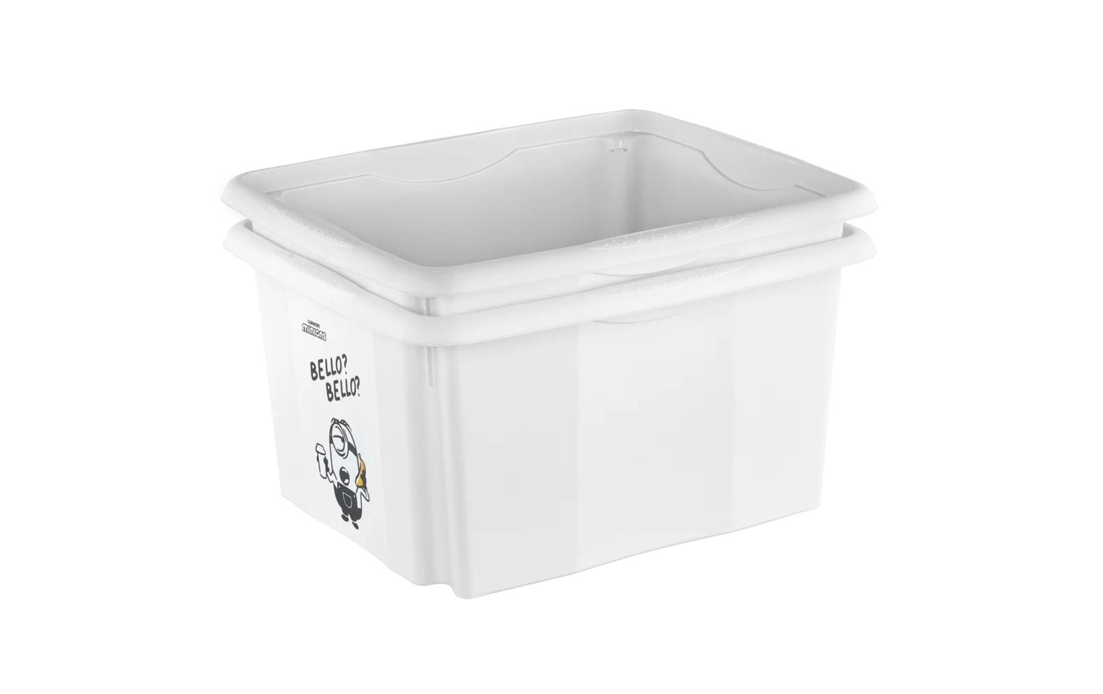 keeeper Aufbewahrungsbox 24 l (mit Deckel) – Polypropylen – Weiss – 355 × 225 × 425 mm
