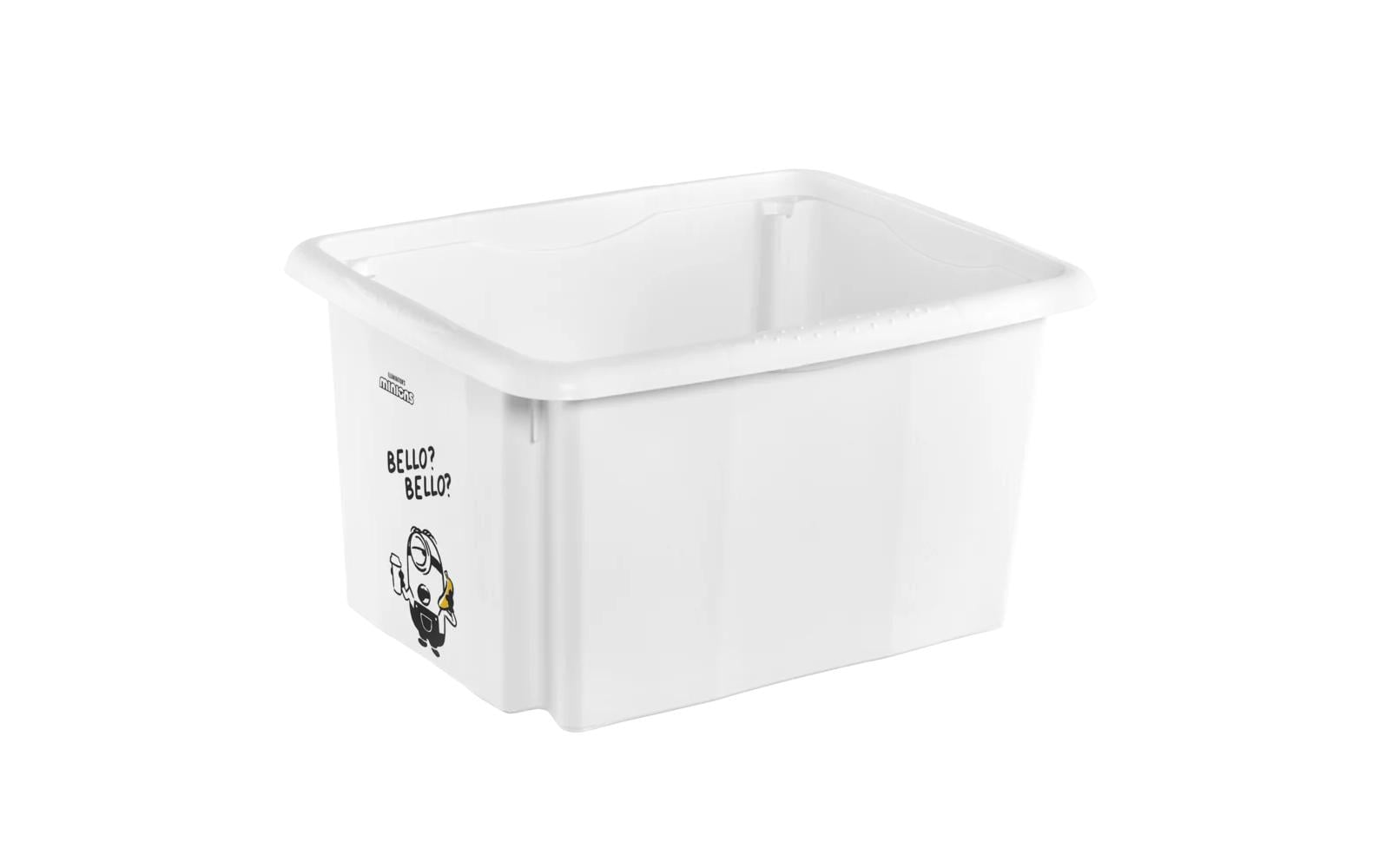 keeeper Aufbewahrungsbox 15 l (mit Deckel) – Polypropylen (PP) – Weiss – 295 × 205 × 380 mm
