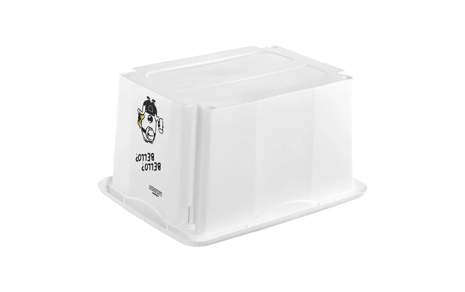 keeeper Aufbewahrungsbox 15 l (mit Deckel) – Polypropylen (PP) – Weiss – 295 × 205 × 380 mm