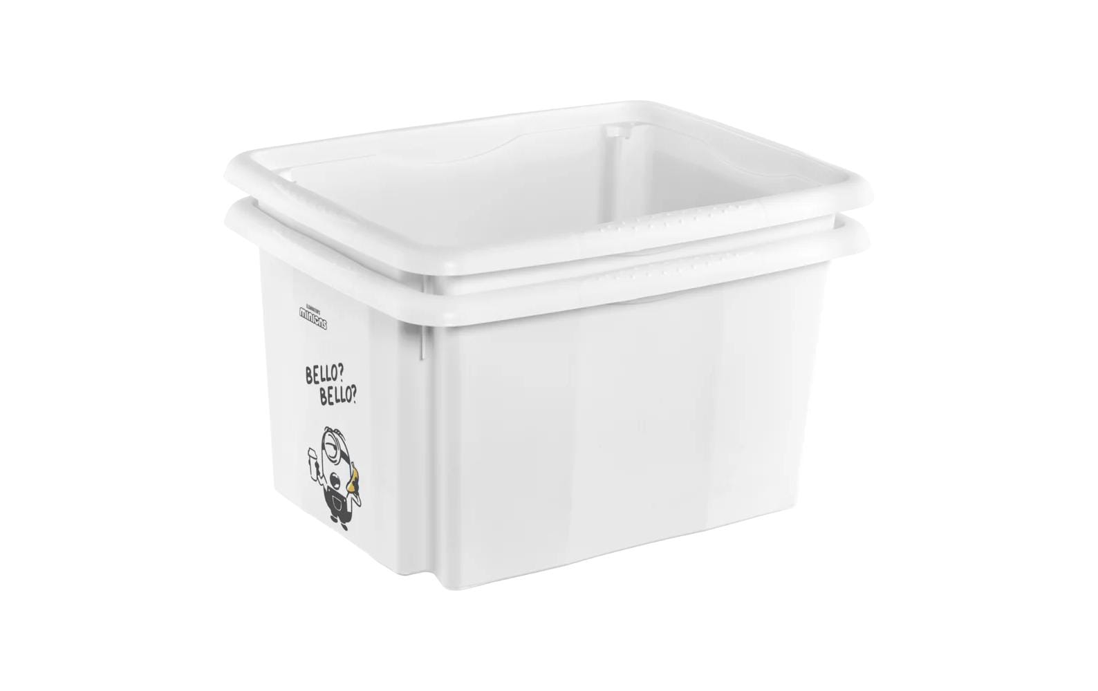 keeeper Aufbewahrungsbox 15 l (mit Deckel) – Polypropylen (PP) – Weiss – 295 × 205 × 380 mm