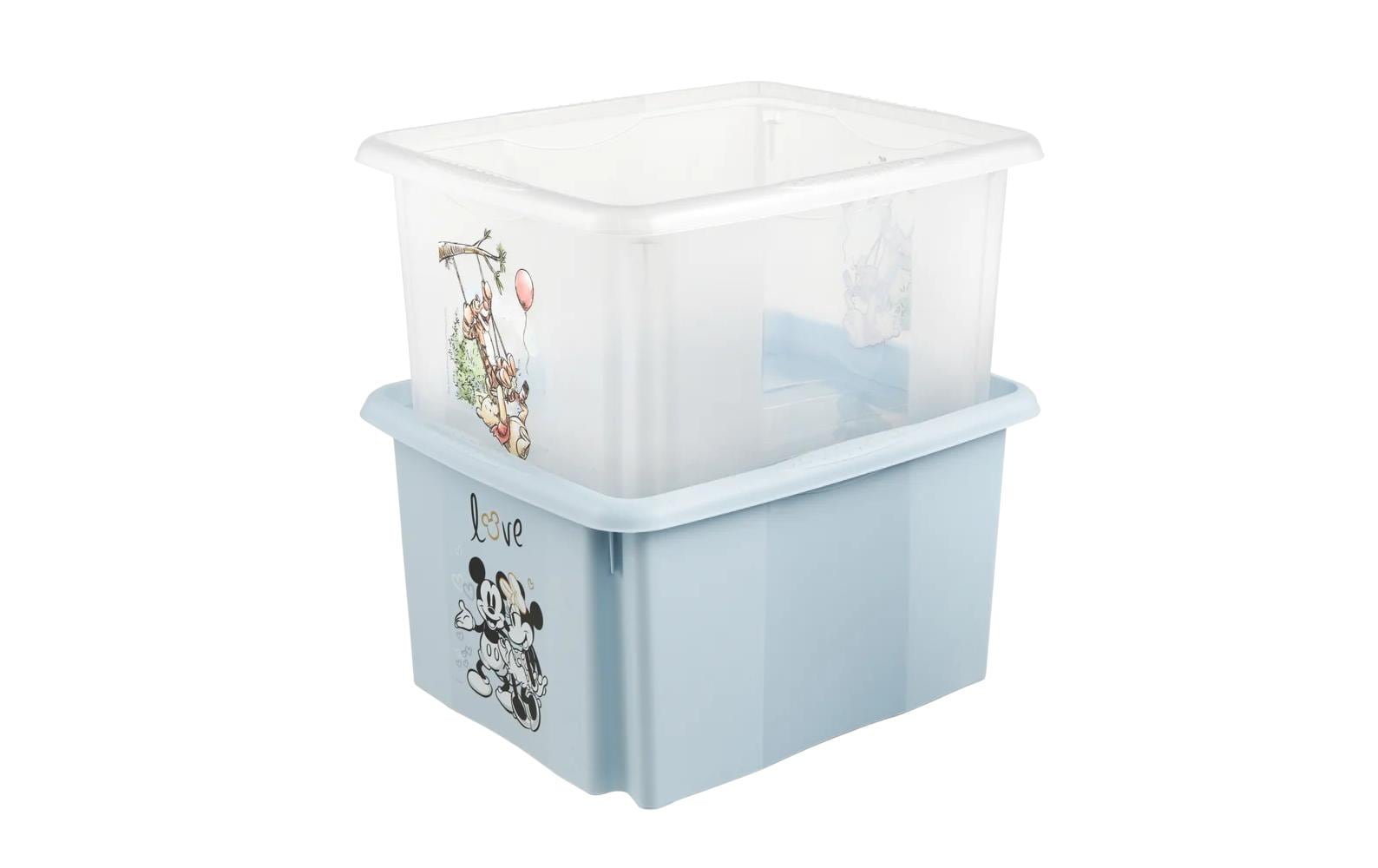keeeper Aufbewahrungsbox 24 l (mit Deckel) – Kunststoff (PP) – Blau – 355 × 225 × 425 mm