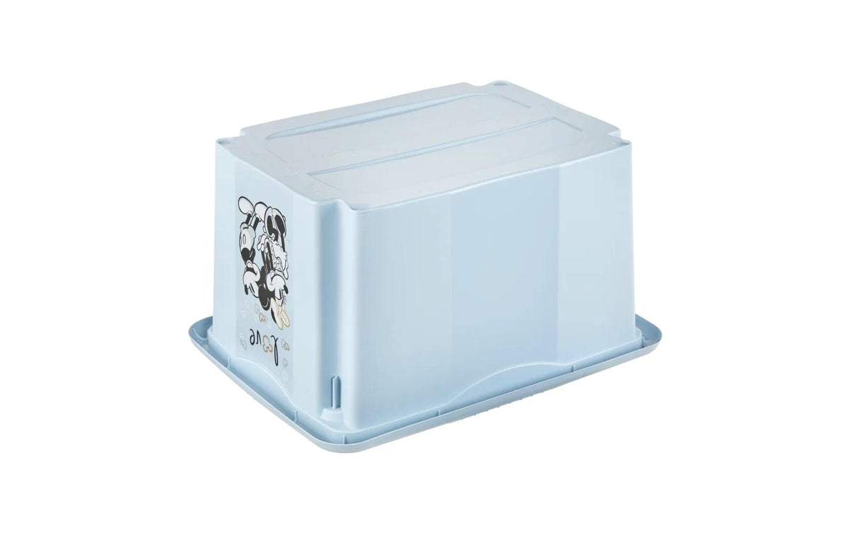 keeeper Aufbewahrungsbox (Dreh-/Stapelbox) 15 l (mit Deckel) – Kunststoff – Blau