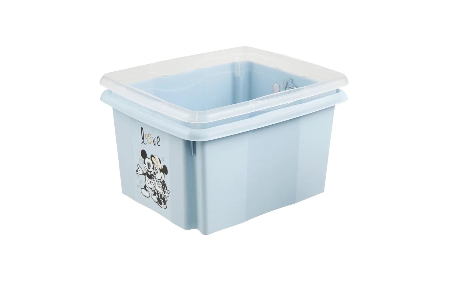 keeeper Aufbewahrungsbox 24 l (mit Deckel) – Kunststoff (PP) – Blau – 355 × 225 × 425 mm