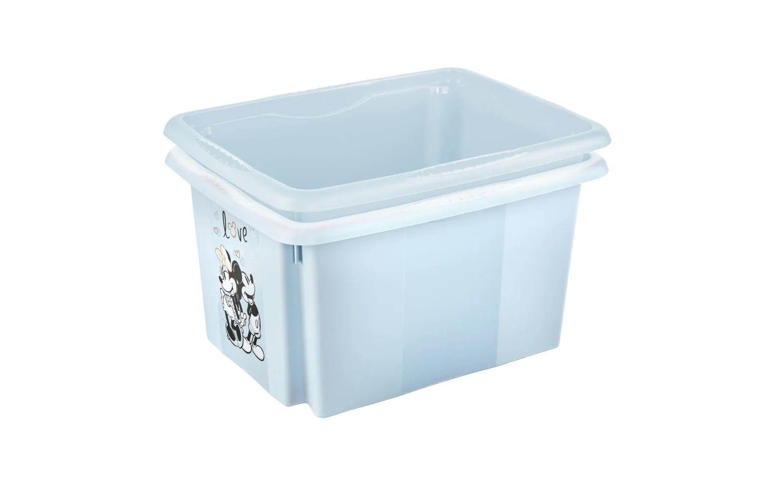 keeeper Aufbewahrungsbox (Dreh-/Stapelbox) 15 l (mit Deckel) – Kunststoff – Blau