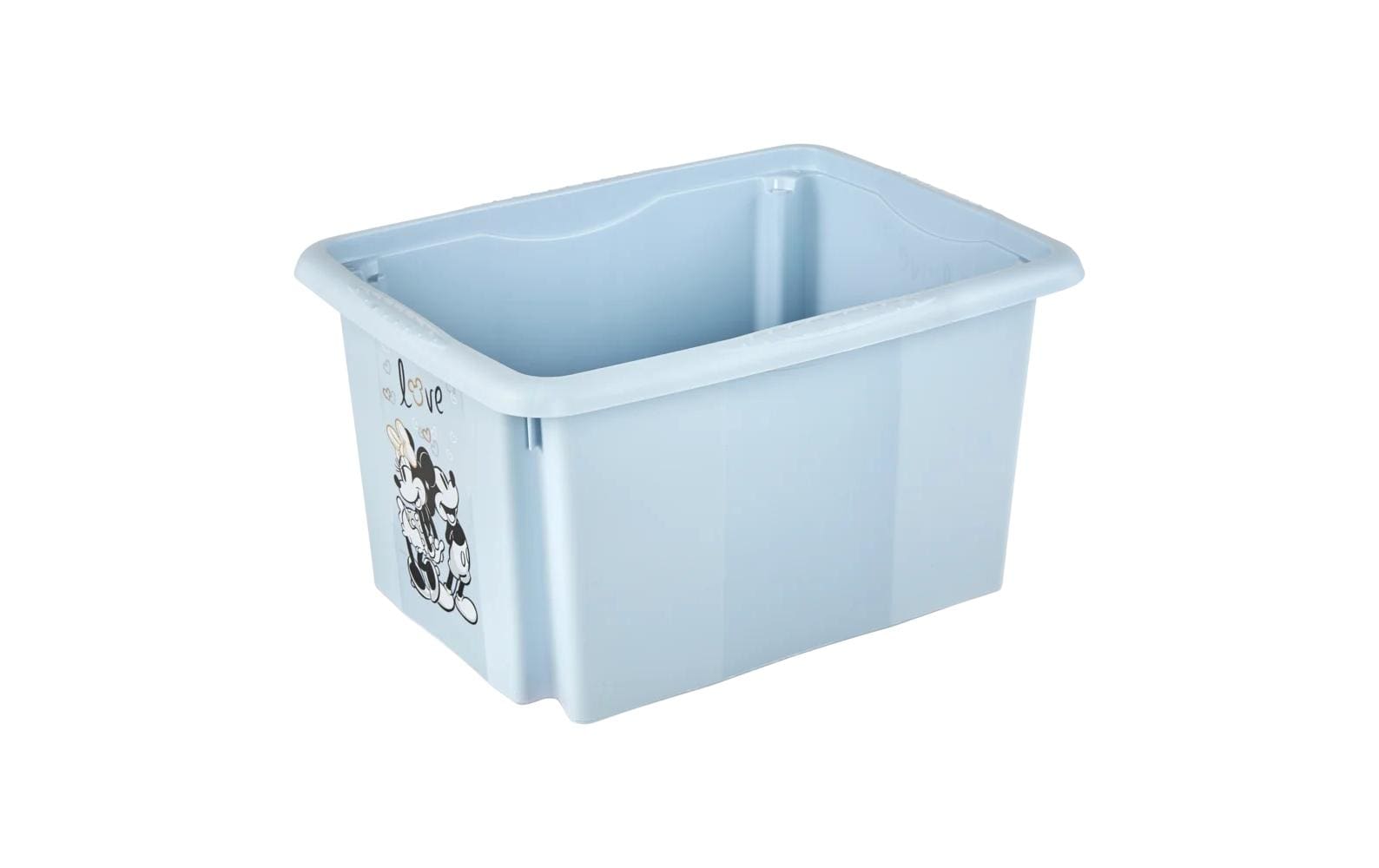 keeeper Aufbewahrungsbox (Dreh-/Stapelbox) 15 l (mit Deckel) – Kunststoff – Blau