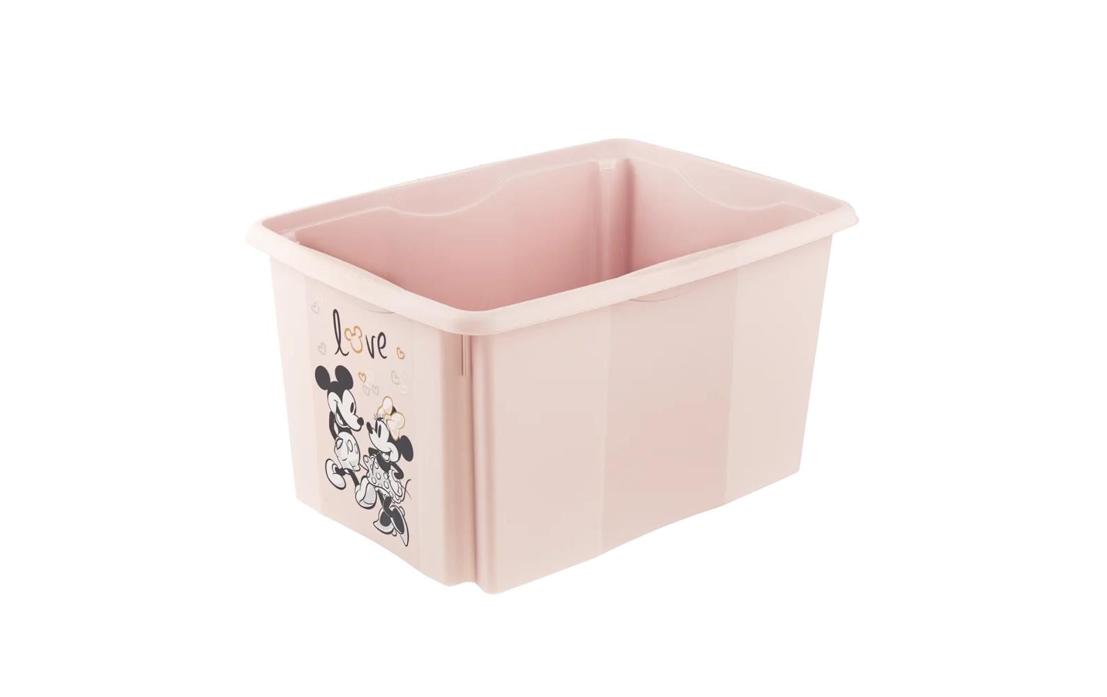 keeeper Karolina Minnie Aufbewahrungsbox 45 l (mit Deckel) – Polypropylen – Rosa – 400 × 300 × 555 mm
