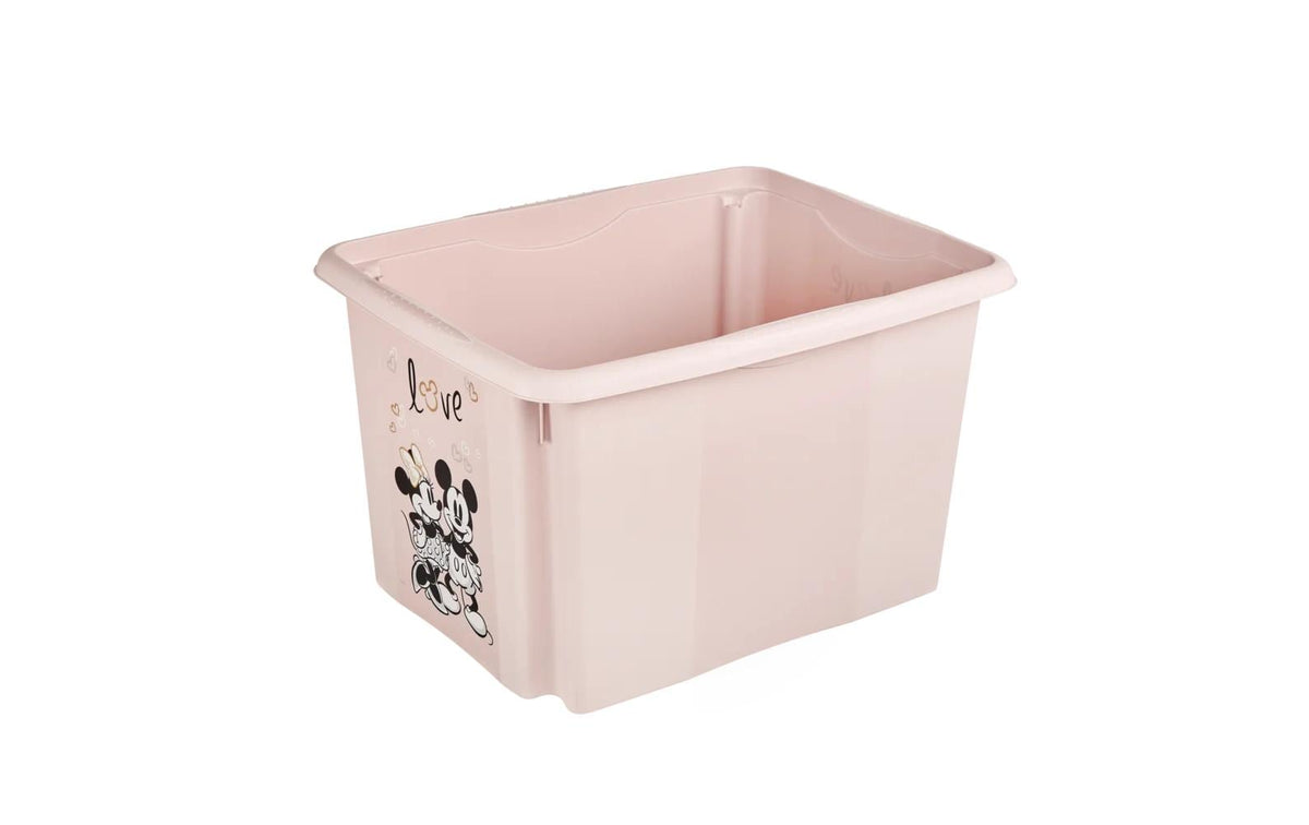 keeeper Aufbewahrungsbox 30 l (mit Deckel) – Polypropylen – Rosa – 350 × 270 × 450 mm