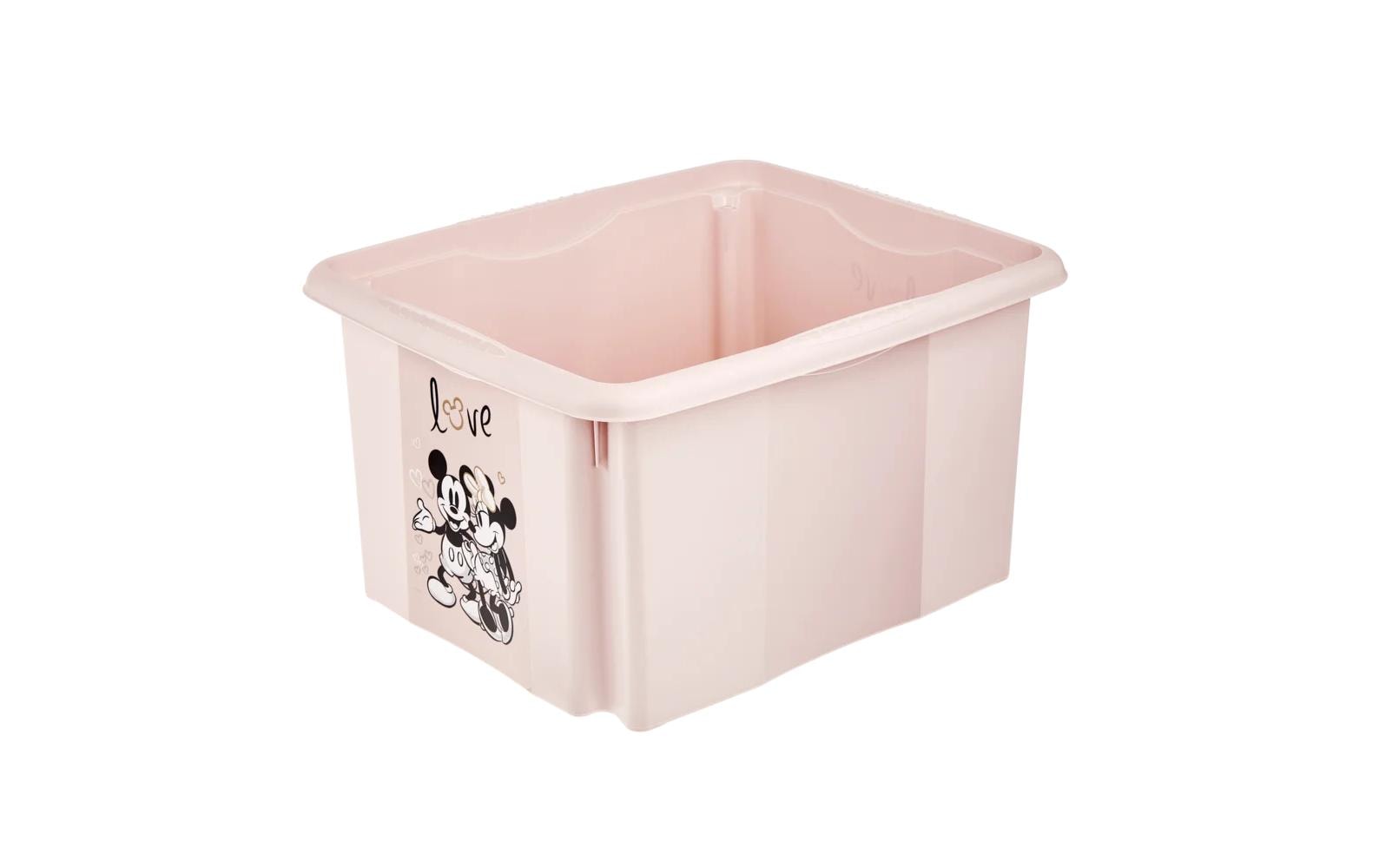 keeeper Aufbewahrungsbox 24 l (mit Deckel) – Polypropylen – Rosa – 355 × 225 × 425 mm