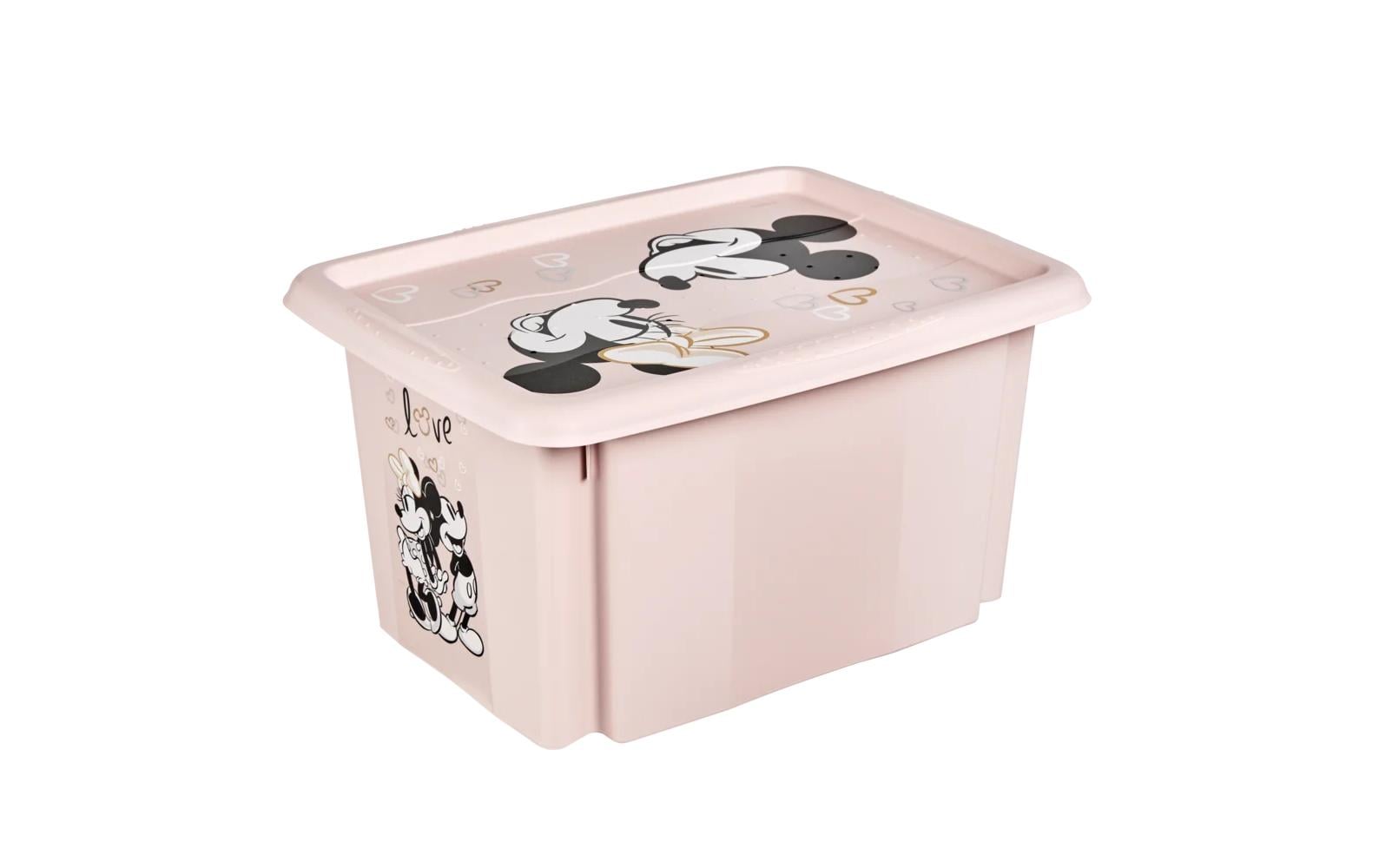 keeeper Aufbewahrungsbox 15 l (mit Deckel) – Polypropylen – Rosa – 295 × 205 × 380 mm