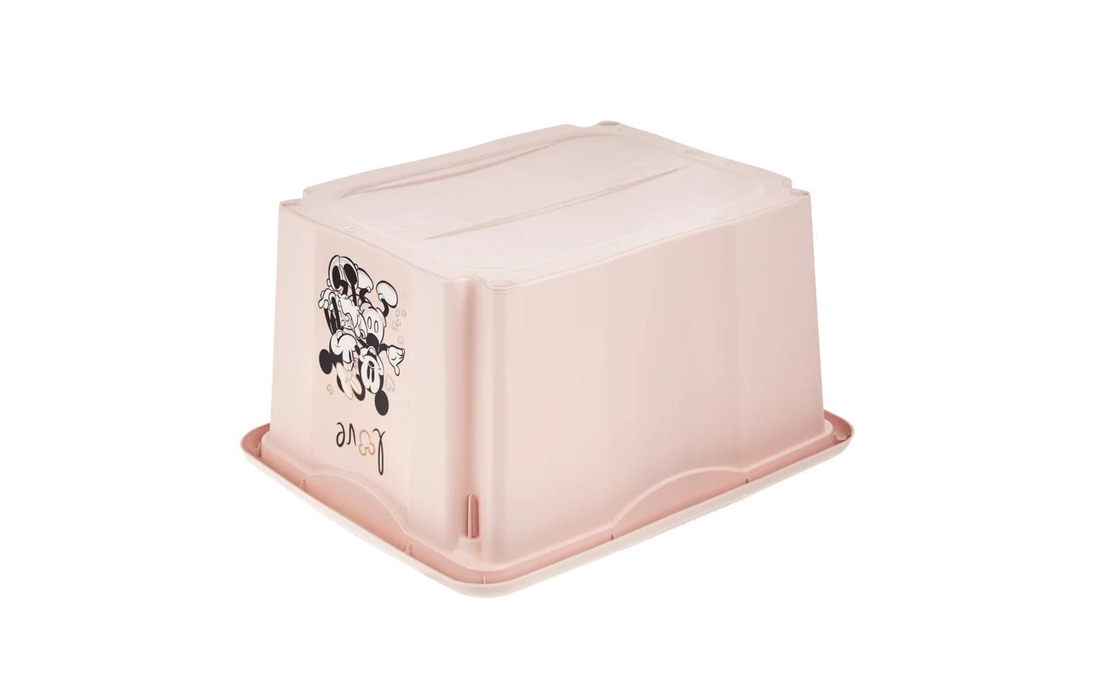 keeeper Aufbewahrungsbox 24 l (mit Deckel) – Polypropylen – Rosa – 355 × 225 × 425 mm