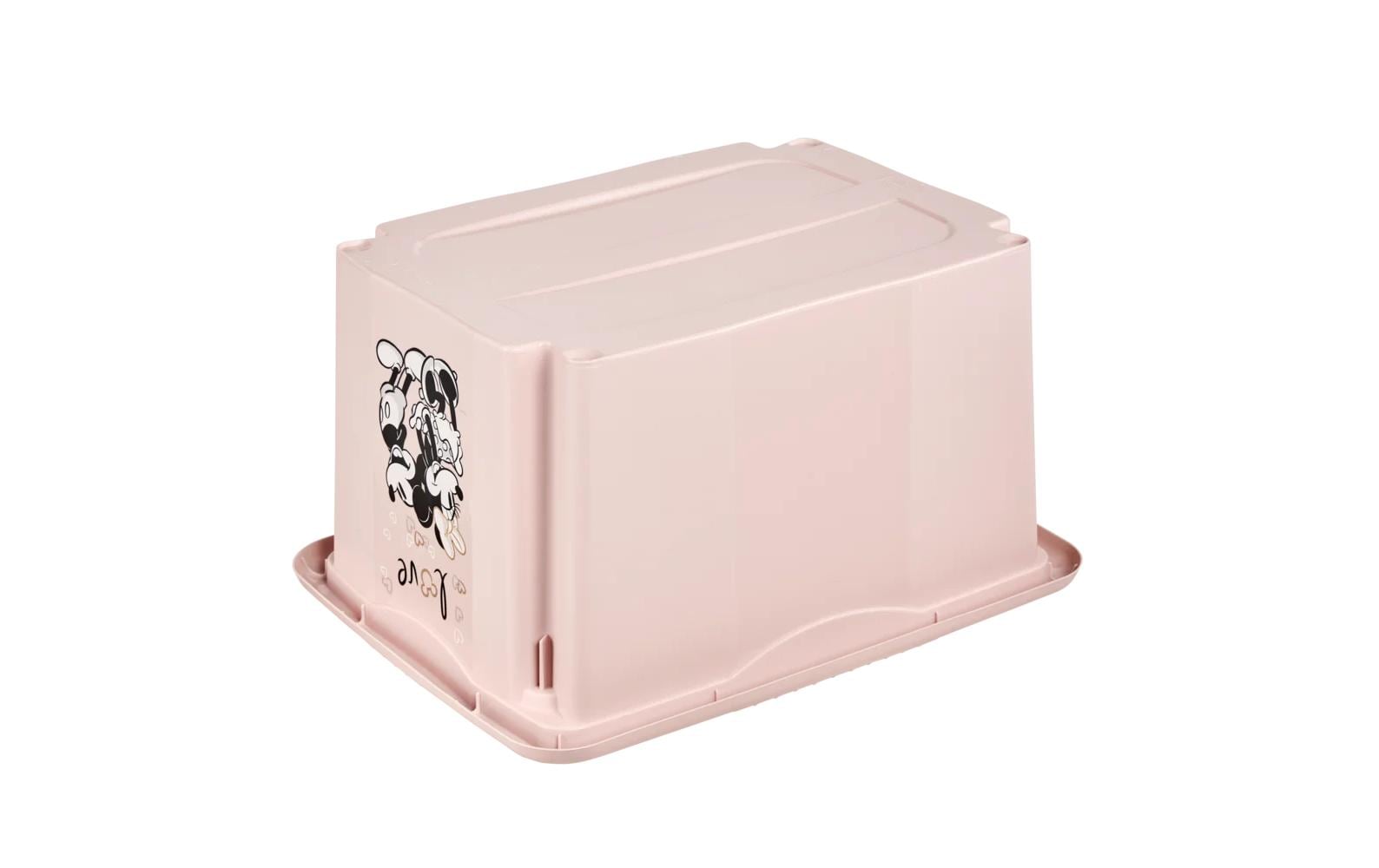 keeeper Aufbewahrungsbox 15 l (mit Deckel) – Polypropylen – Rosa – 295 × 205 × 380 mm