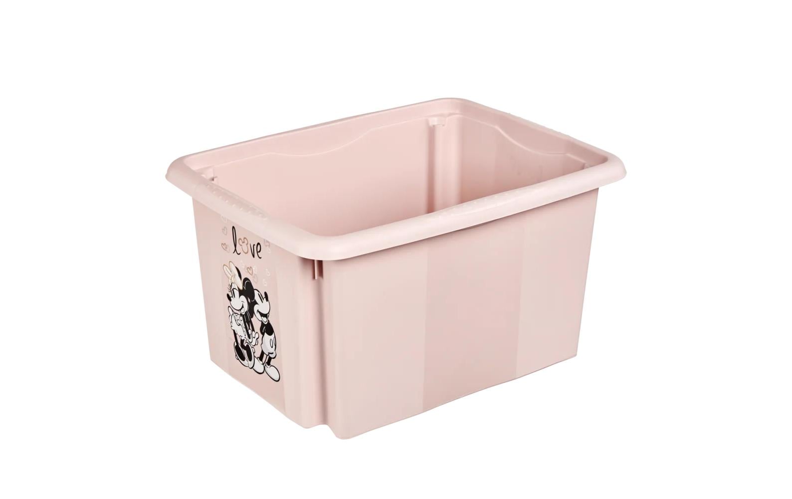 keeeper Aufbewahrungsbox 15 l (mit Deckel) – Polypropylen – Rosa – 295 × 205 × 380 mm