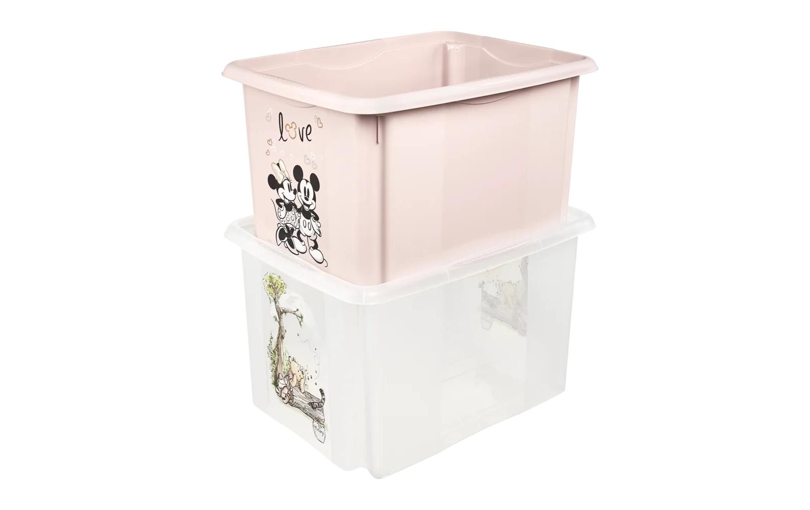 keeeper Karolina Winnie Aufbewahrungsbox 30 l (mit Deckel) – Polypropylen – Transparent – 350 × 270 × 450 mm