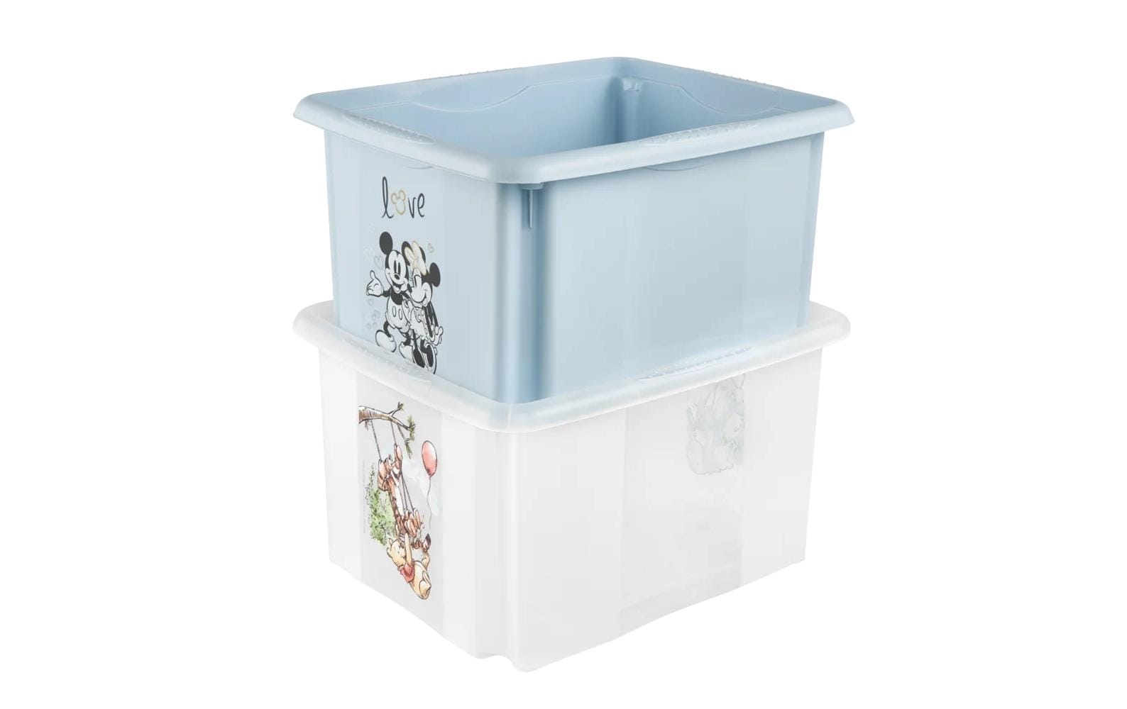 keeeper Aufbewahrungsbox 24 l (mit Deckel) – Polypropylen – Weiss/Transparent – 355 × 225 × 425 mm