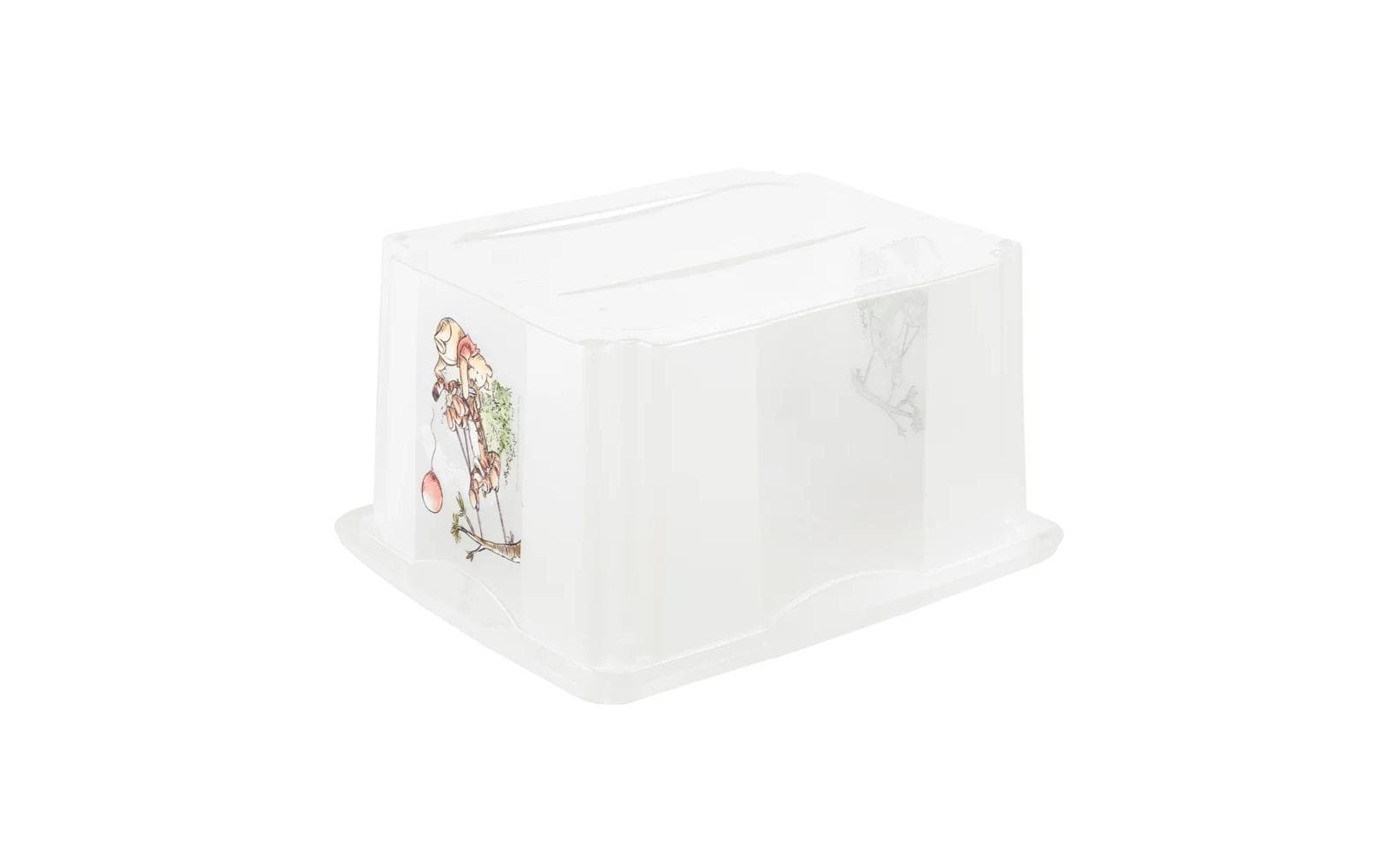keeeper Aufbewahrungsbox 24 l (mit Deckel) – Polypropylen – Weiss/Transparent – 355 × 225 × 425 mm