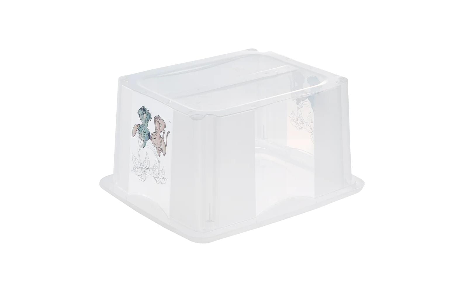 keeeper Karolina Stitch Aufbewahrungsbox 24 l (mit Deckel) – Polypropylen – Transparent – 355 × 225 × 425 mm